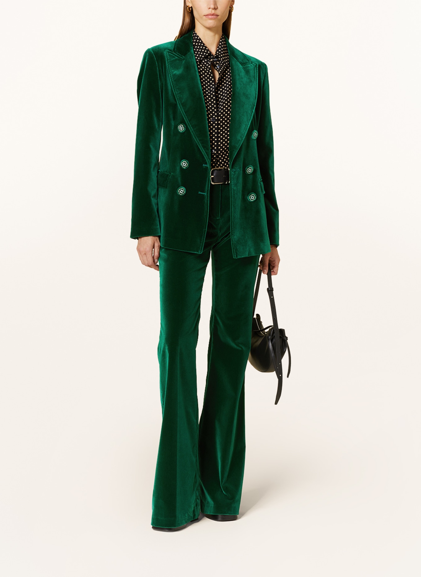 ETRO Velvet blazer, Color: DARK GREEN (Image 2)