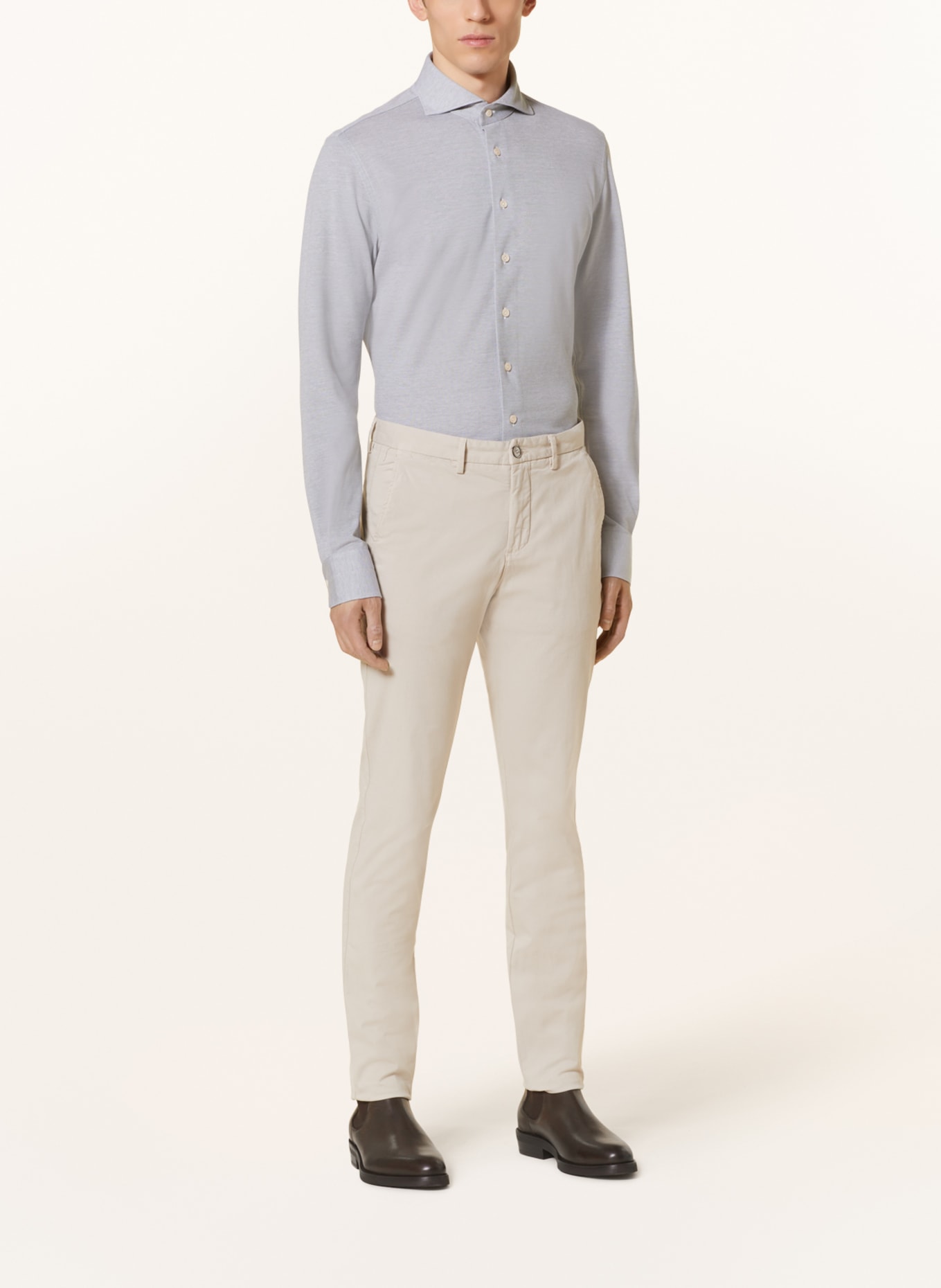 PROFUOMO Jerseyhemd Slim Fit, Farbe: HELLGRÜN (Bild 2)
