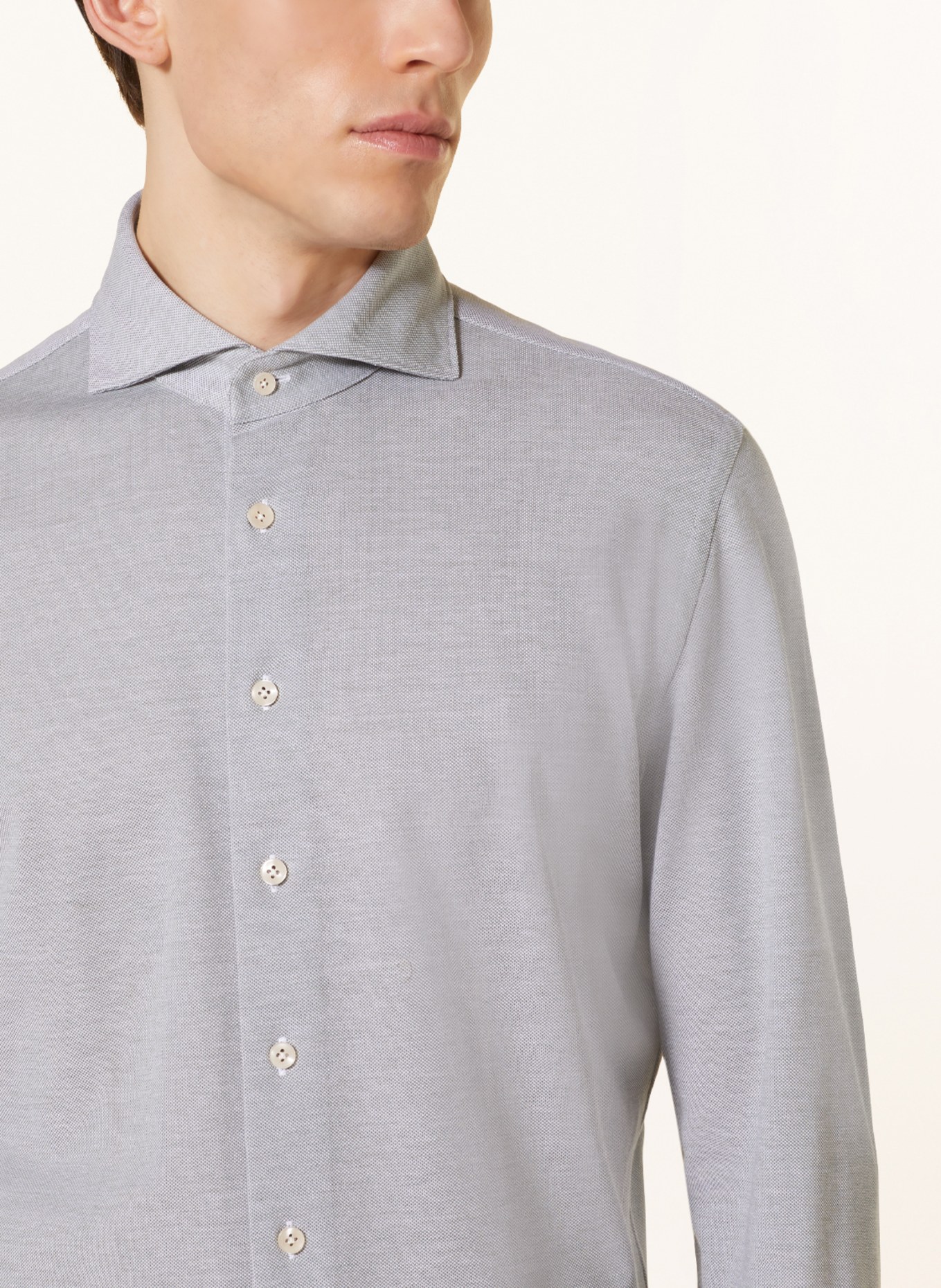 PROFUOMO Jerseyhemd Slim Fit, Farbe: HELLGRÜN (Bild 4)