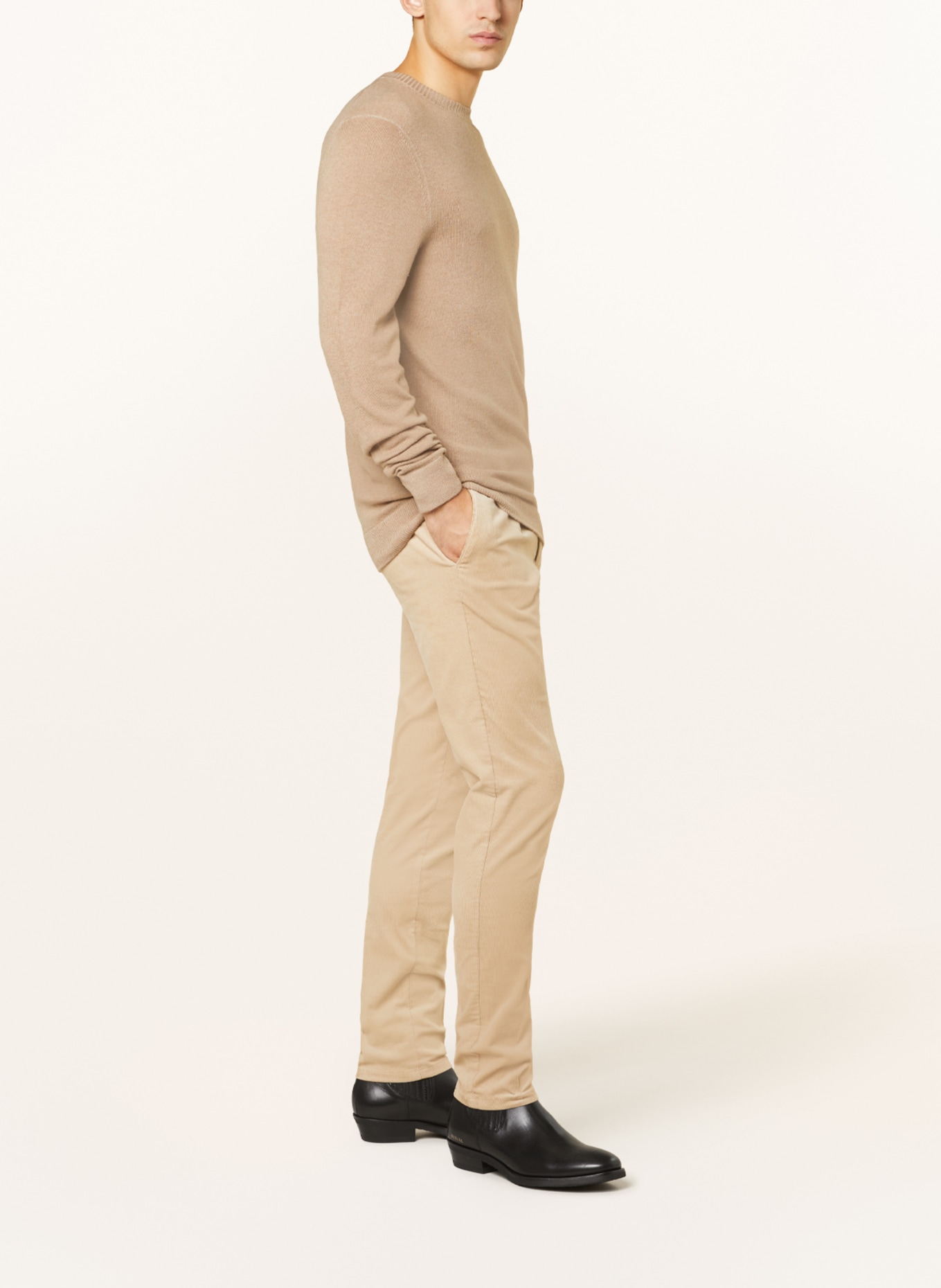 PROFUOMO Manšestrové chino kalhoty, Barva: VELBLOUDÍ (Obrázek 4)