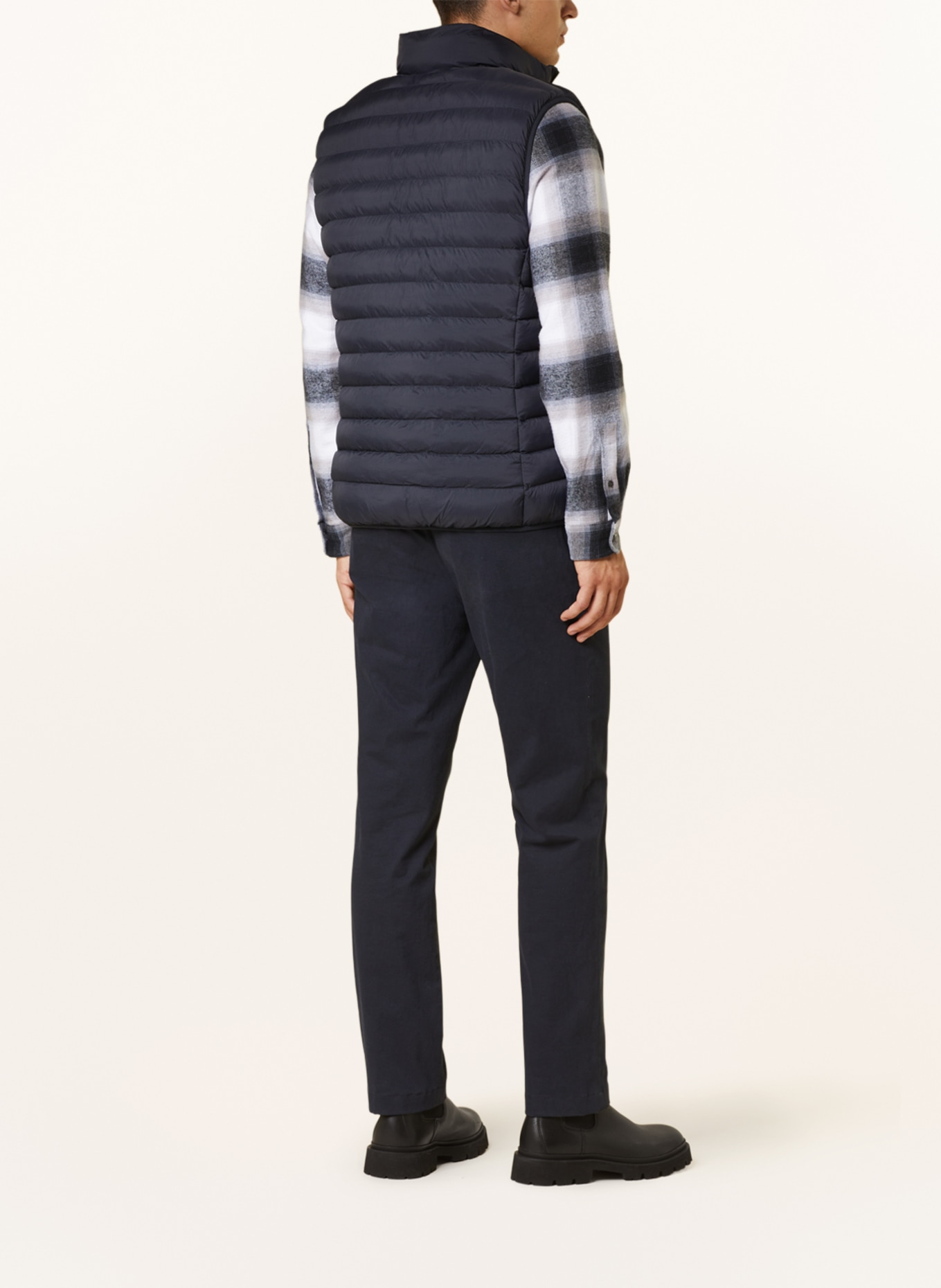 PROFUOMO Quilted vest reversible, Color: DARK BLUE (Image 4)