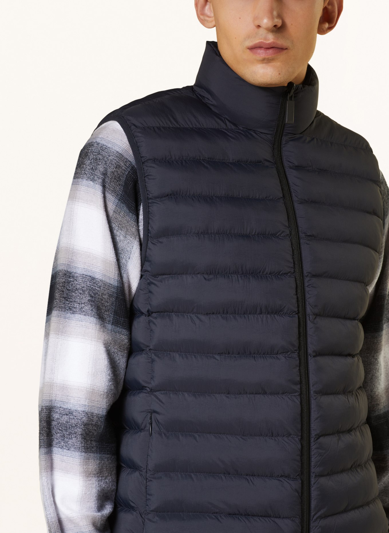 PROFUOMO Quilted vest reversible, Color: DARK BLUE (Image 5)