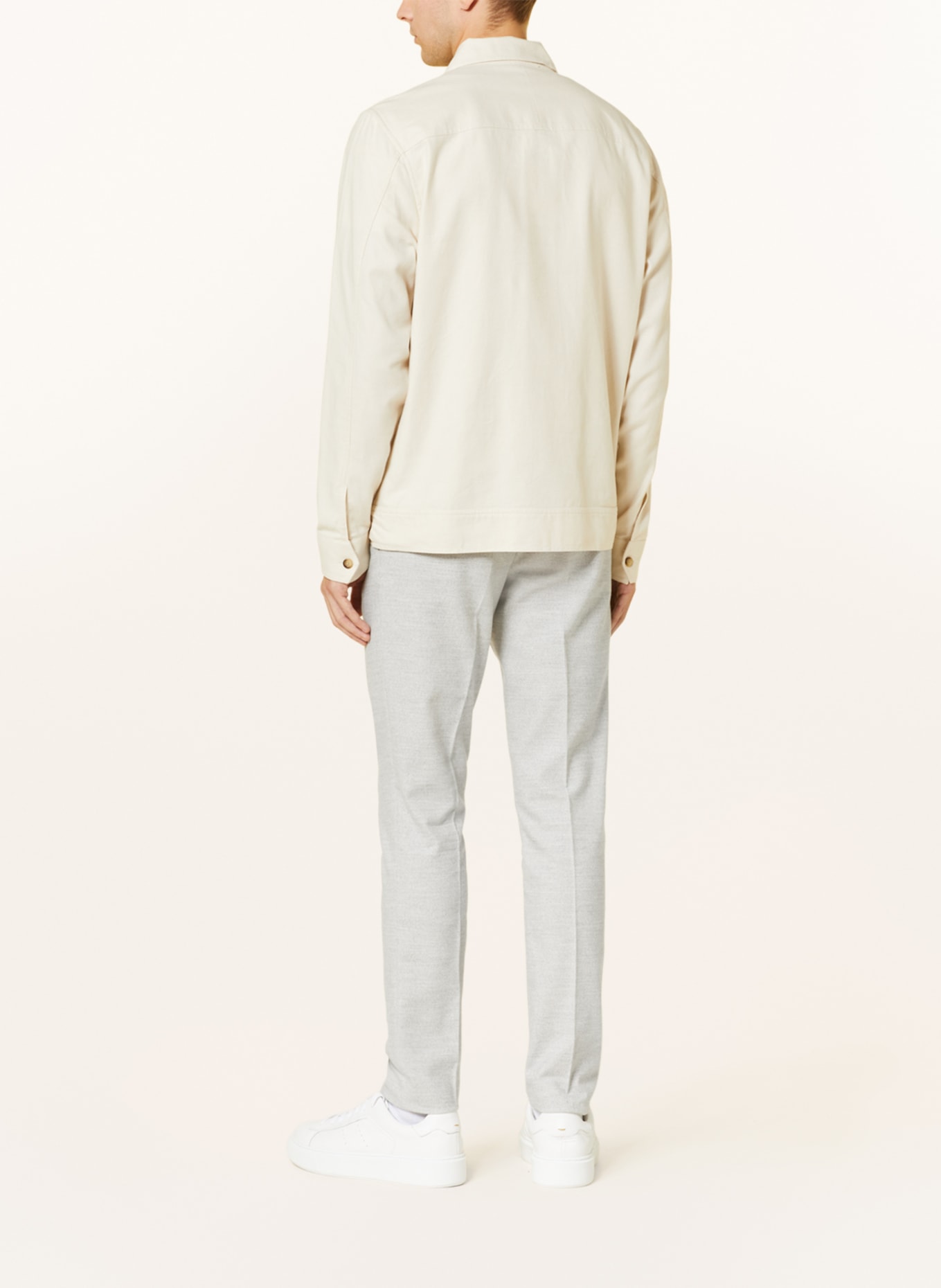 PROFUOMO Pants in jogger style, Color: LIGHT GRAY (Image 3)