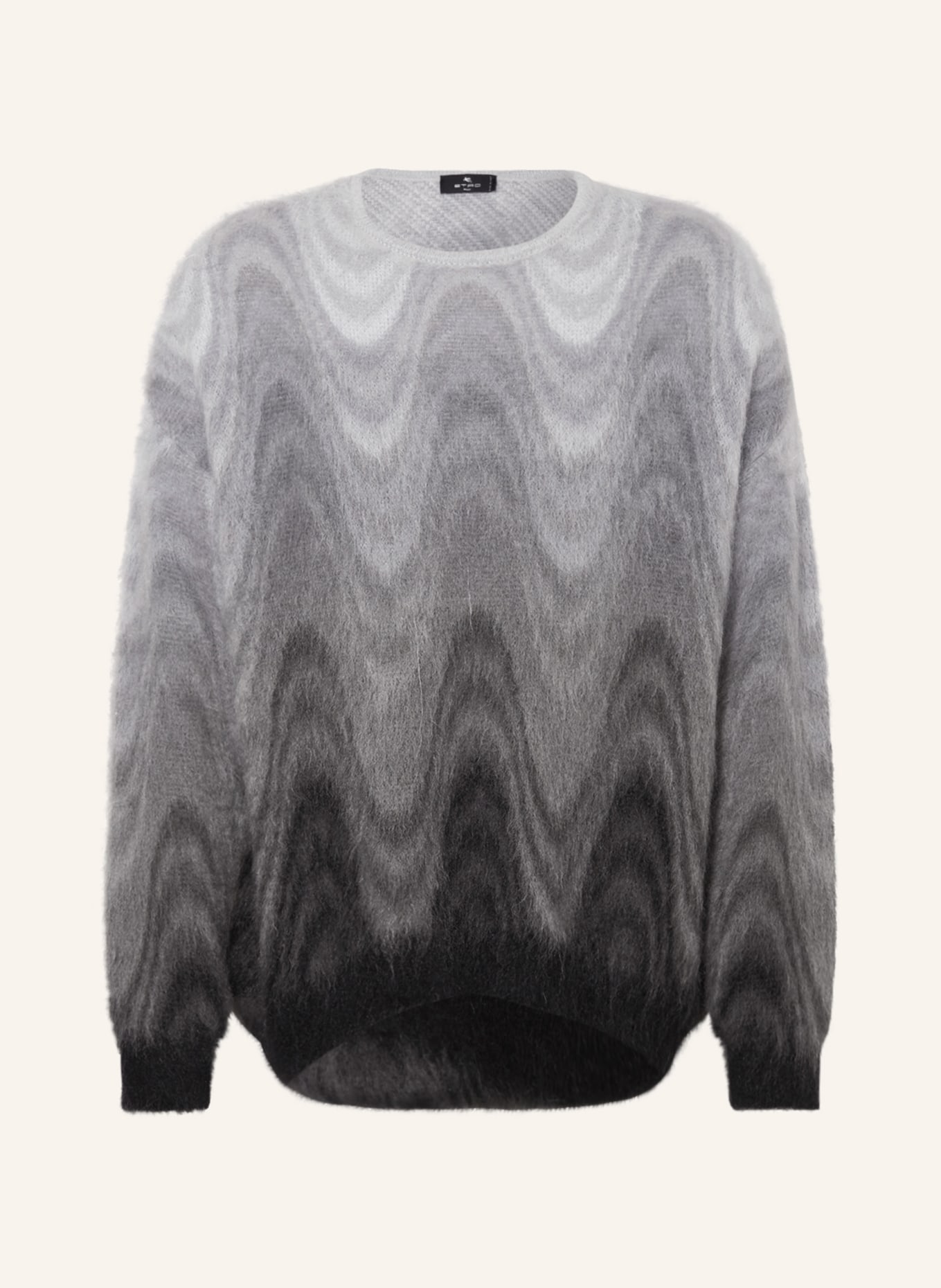 ETRO Sweater with mohair, Color: BLACK/ WHITE/ GRAY (Image 1)