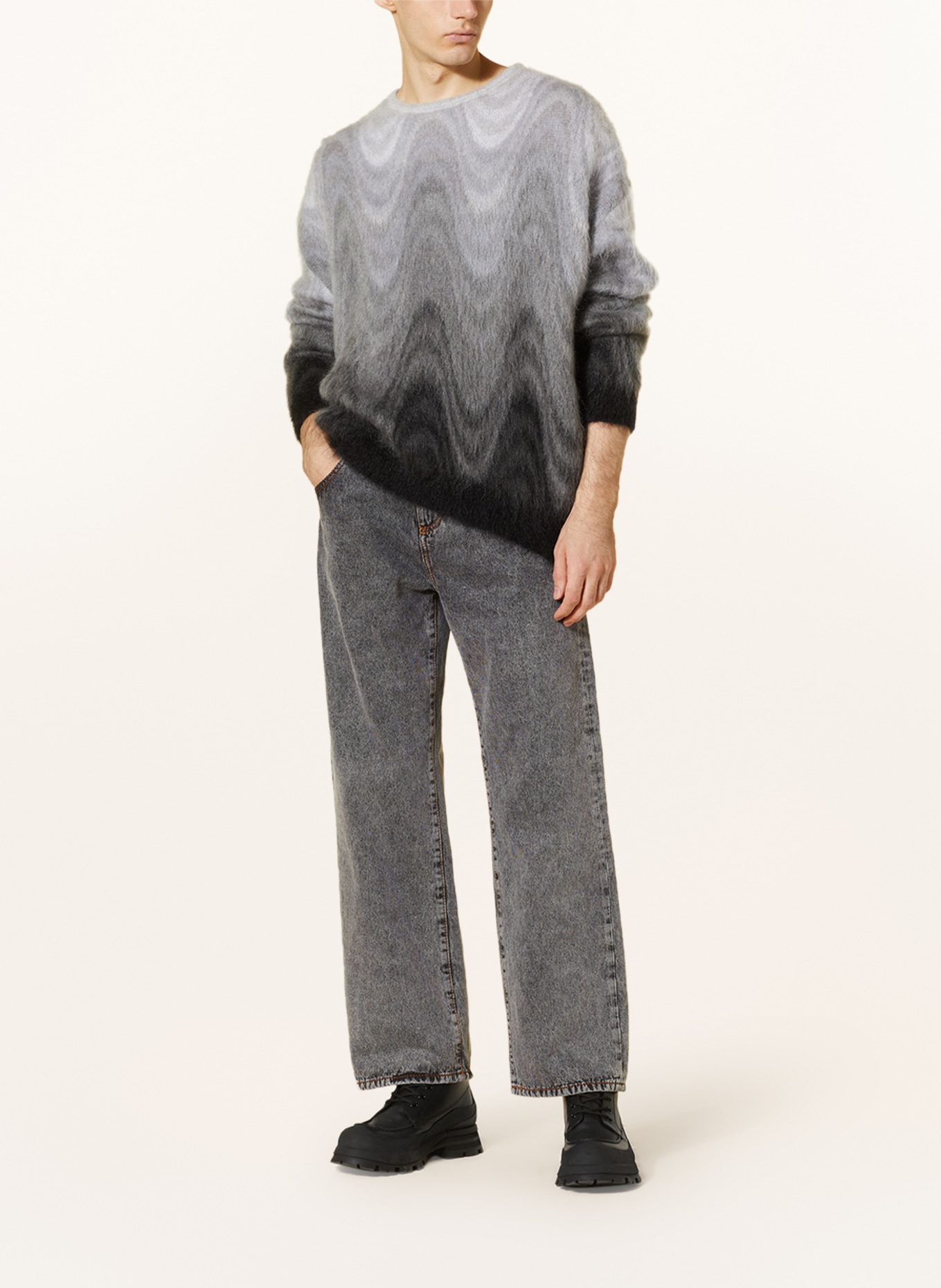 ETRO Sweater with mohair, Color: BLACK/ WHITE/ GRAY (Image 2)