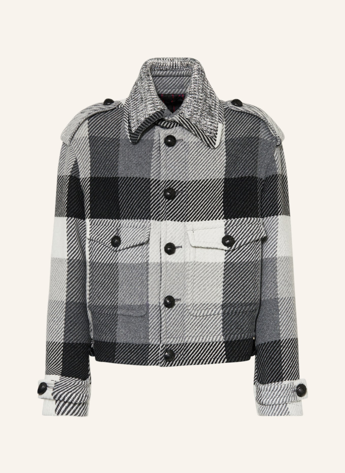 ETRO Overshirt, Color: BLACK/ WHITE/ GRAY (Image 1)