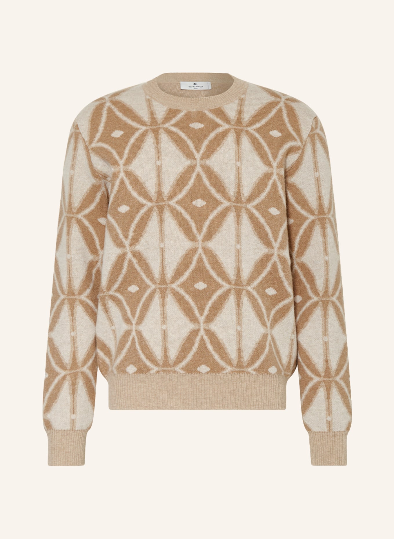 ETRO Sweater, Color: BEIGE/ WHITE (Image 1)