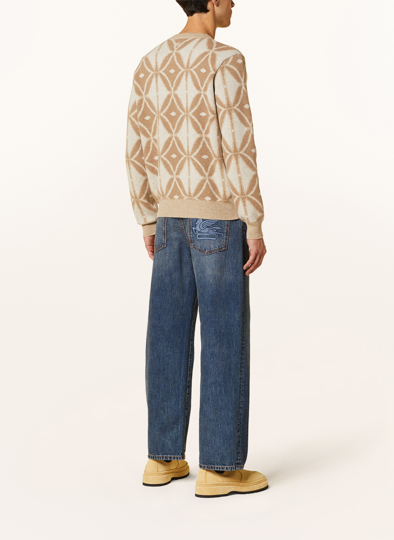 ETRO Sweater, Color: BEIGE/ WHITE (Image 3)