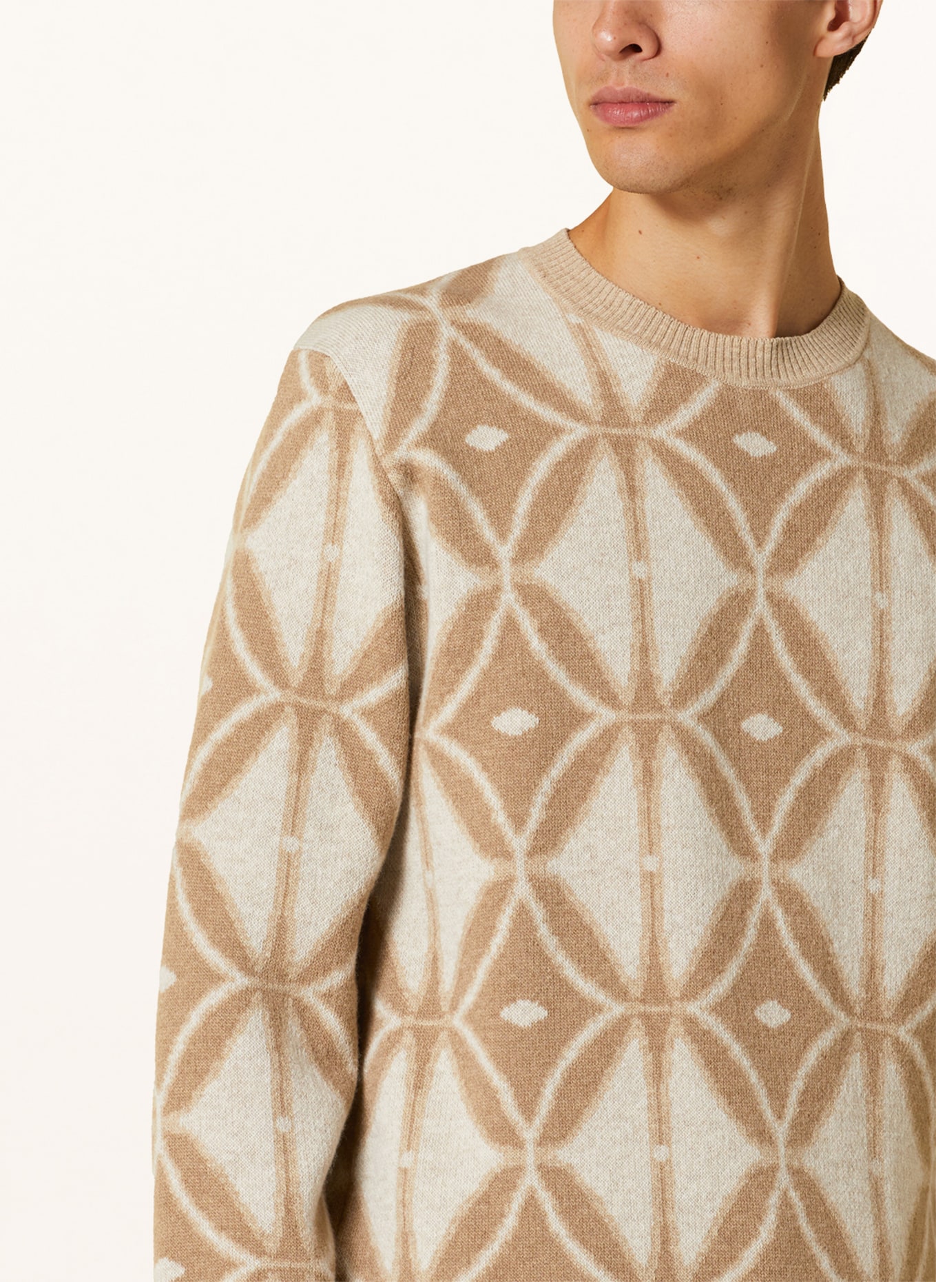 ETRO Sweater, Color: BEIGE/ WHITE (Image 4)