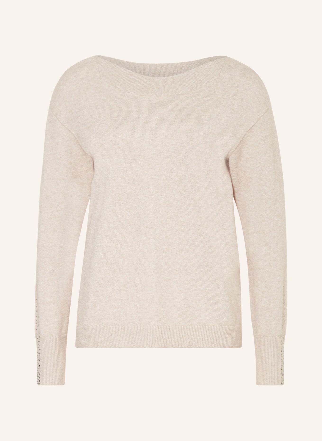 Betty Barclay Sweater with decorative gems, Color: BEIGE (Image 1)