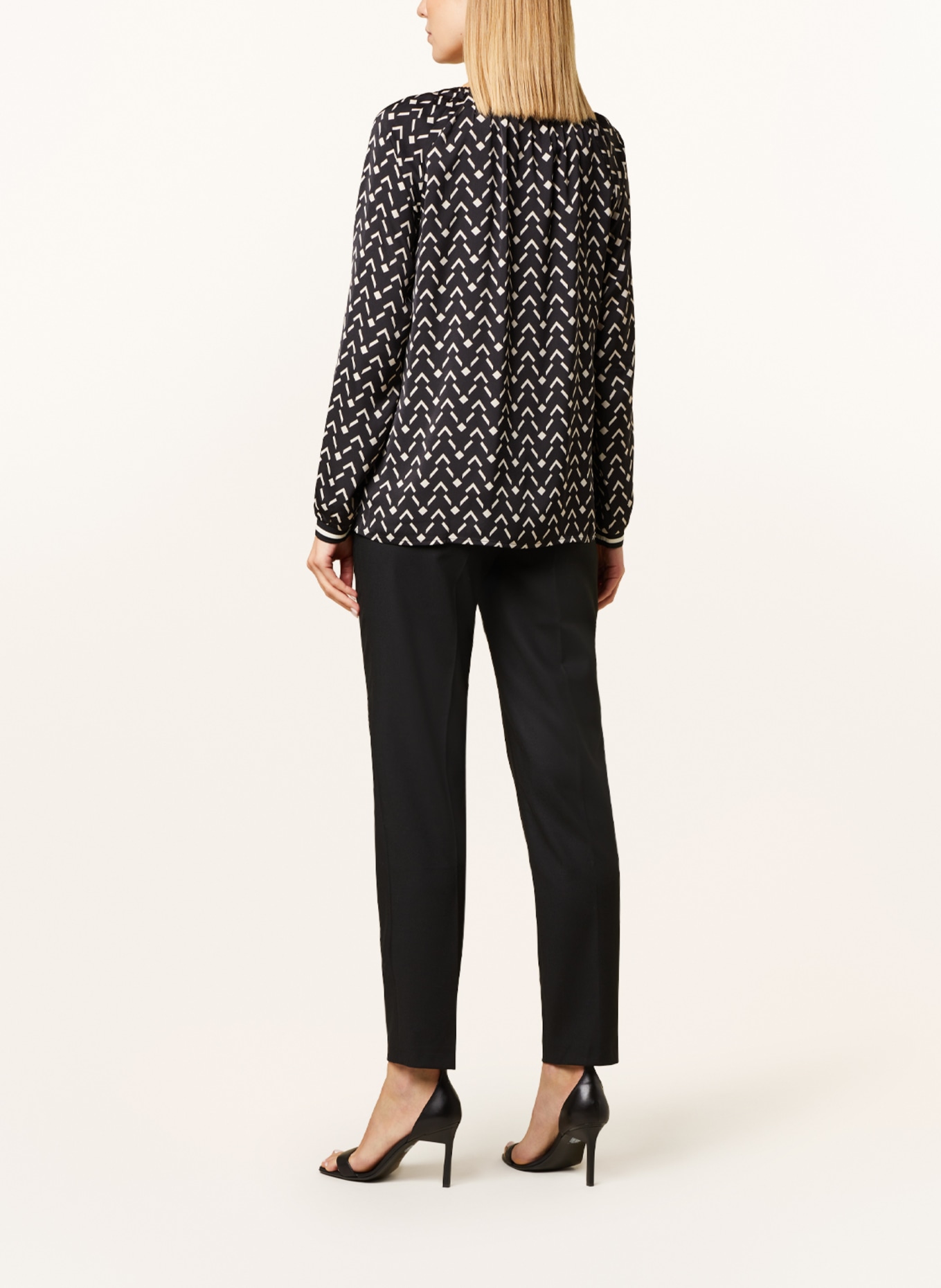 Betty Barclay Shirt blouse, Color: BLACK/ BEIGE (Image 3)