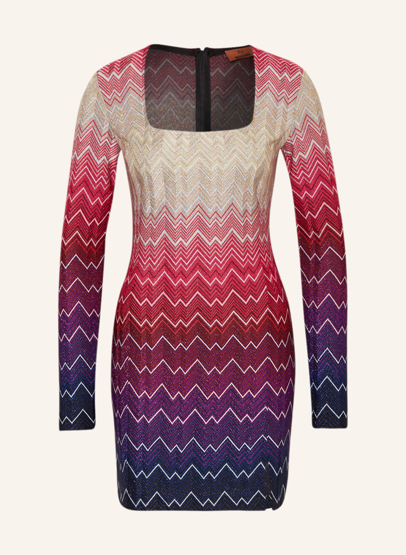 MISSONI Dress with glitter thread, Color: PURPLE/ PINK/ CREAM (Image 1)