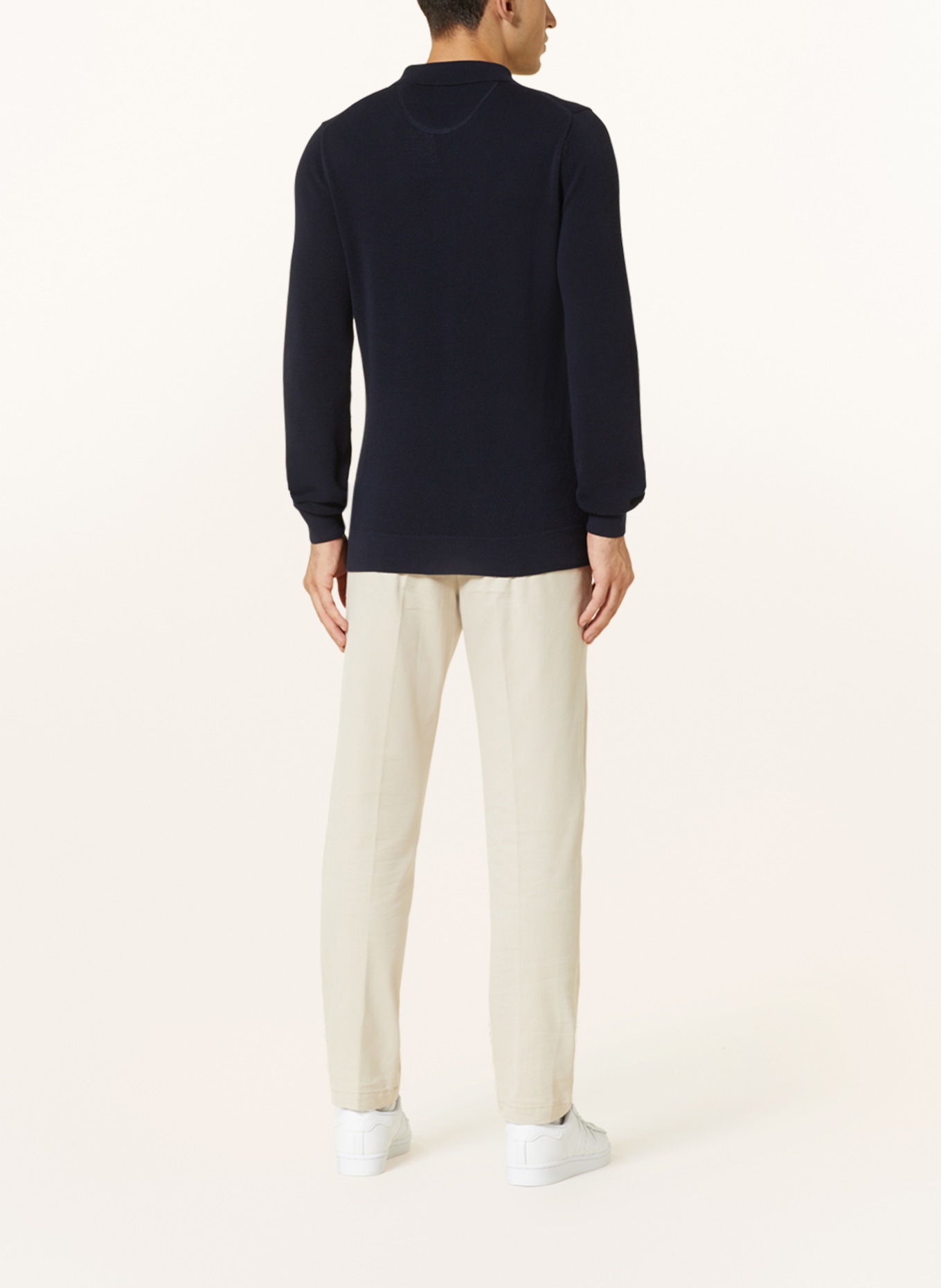 GANT Knitted polo shirt, Color: DARK BLUE (Image 3)