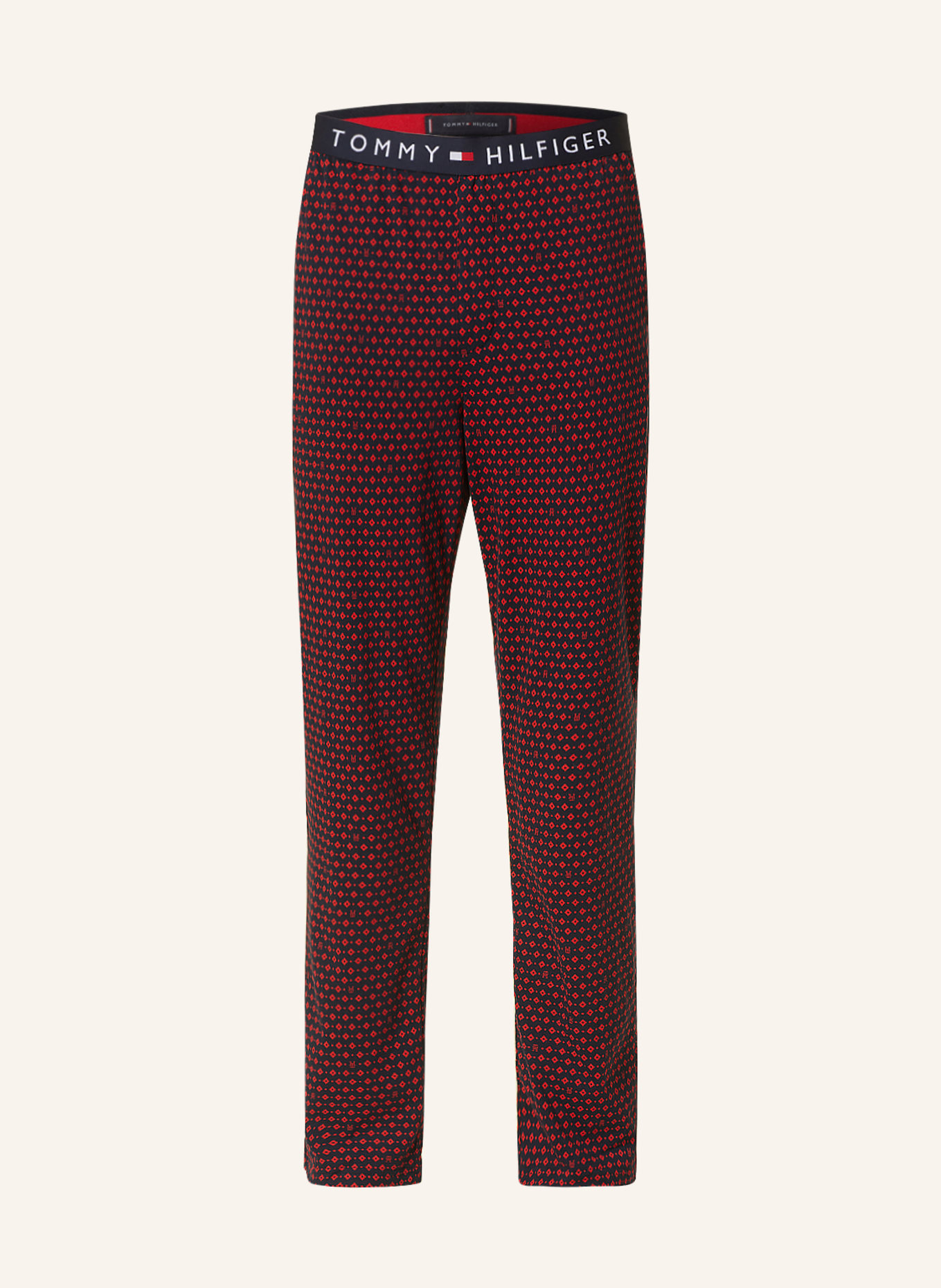 TOMMY HILFIGER Pajama pants, Color: DARK BLUE/ RED (Image 1)