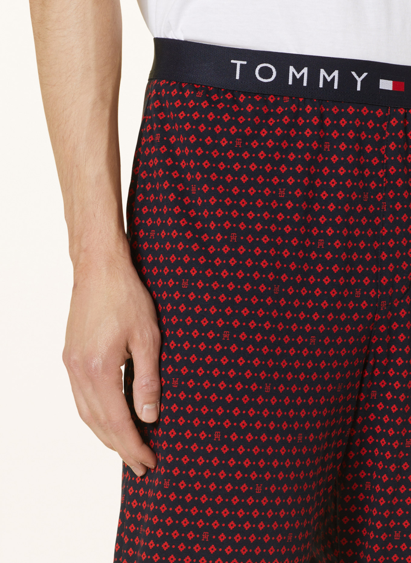 TOMMY HILFIGER Pajama pants, Color: DARK BLUE/ RED (Image 5)