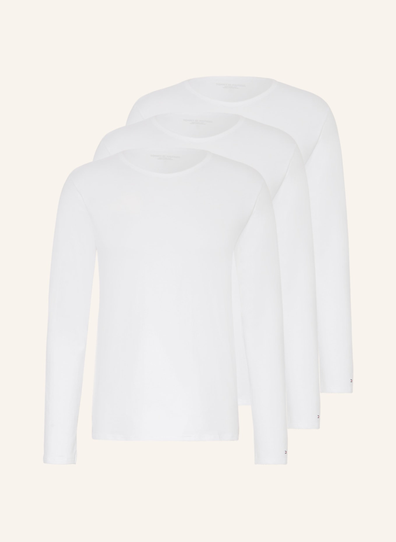 TOMMY HILFIGER 3-pack long sleeve shirts, Color: WHITE (Image 1)