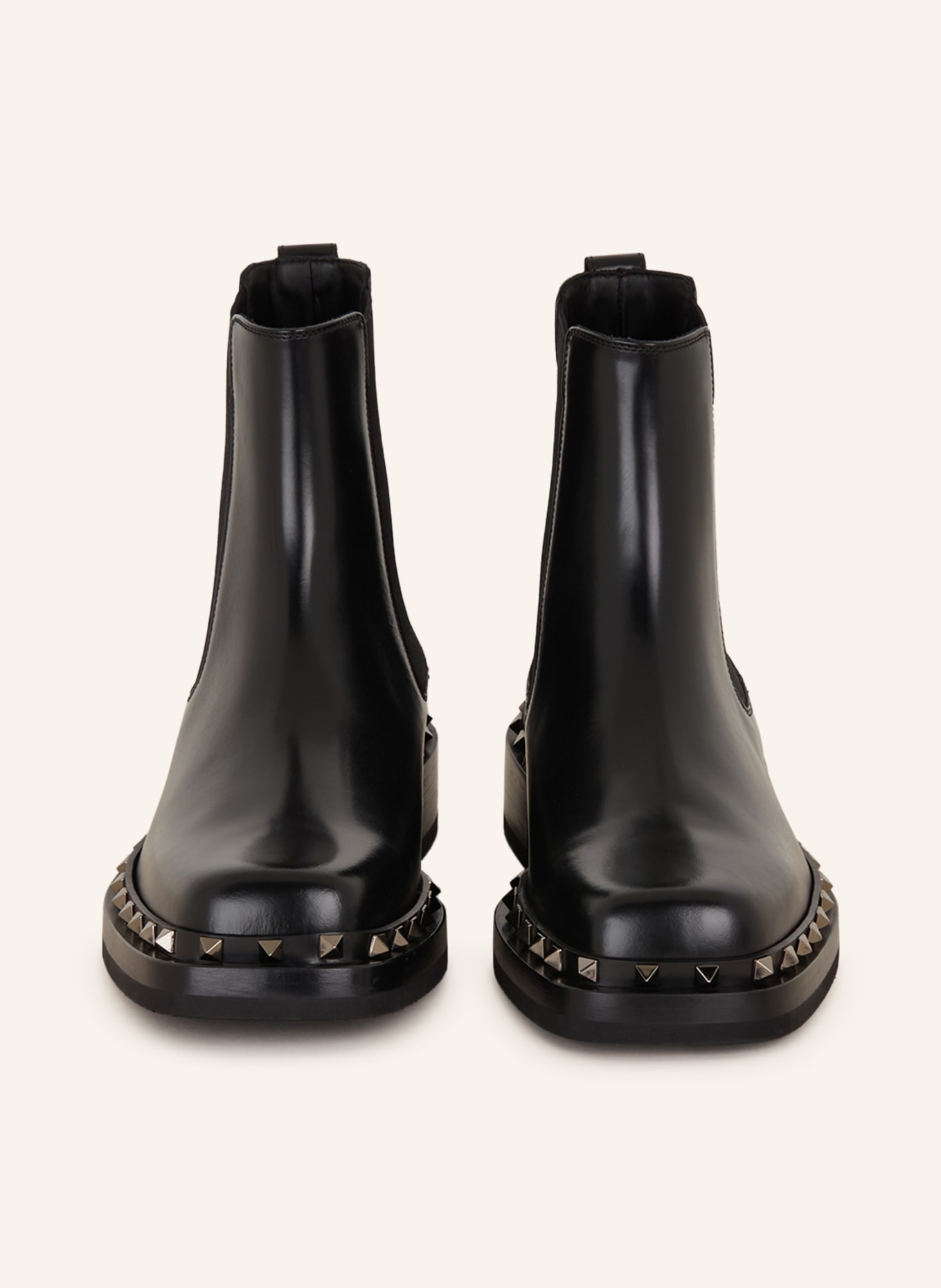 VALENTINO GARAVANI Chelsea boots ROCKSTUD with rivets, Color: BLACK (Image 3)