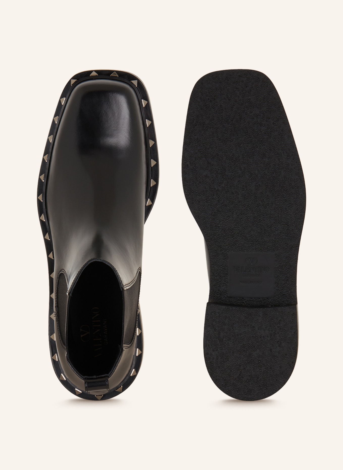 VALENTINO GARAVANI Chelsea boots ROCKSTUD with rivets, Color: BLACK (Image 5)