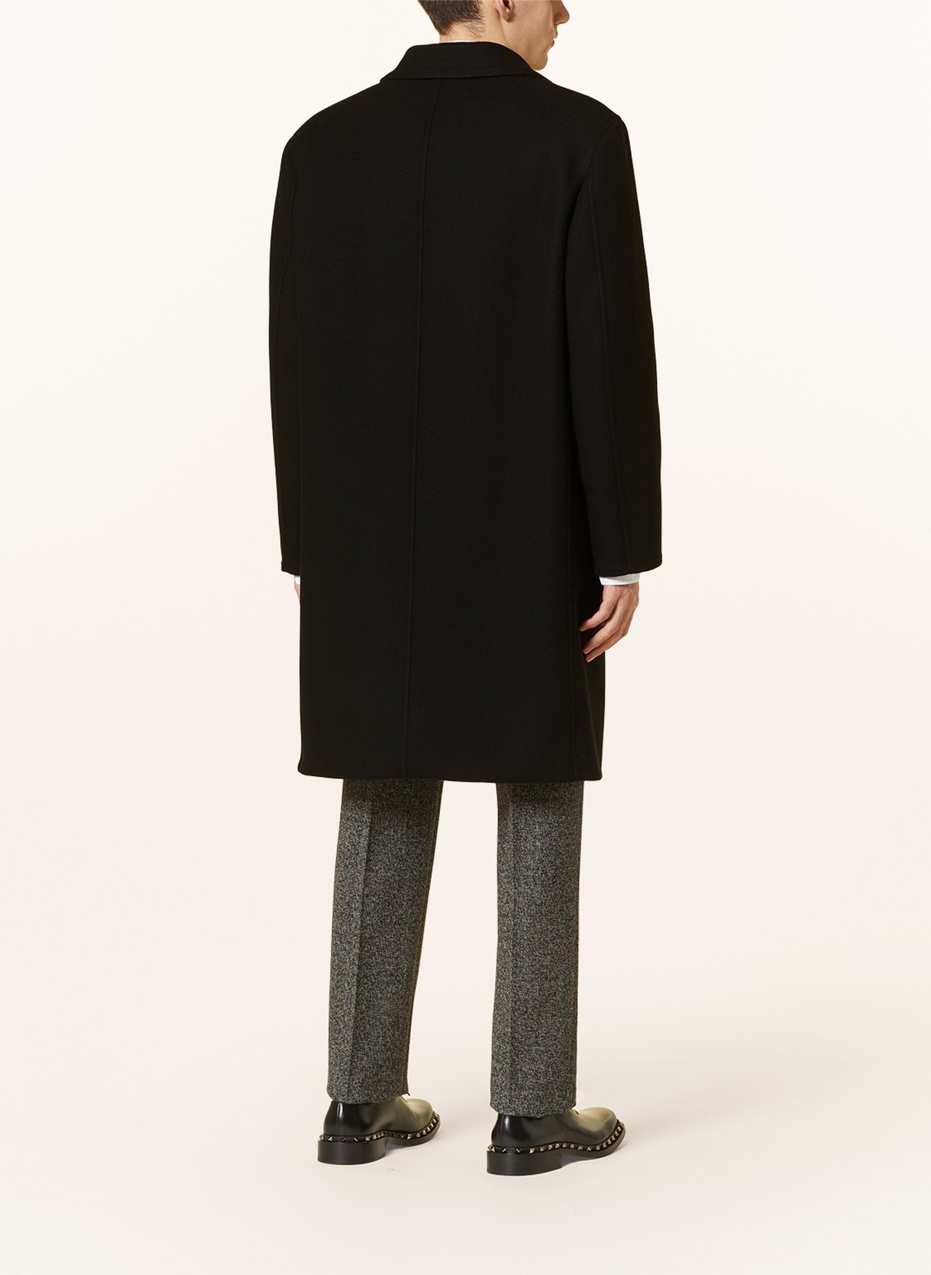 VALENTINO Wool coat, Color: BLACK (Image 3)