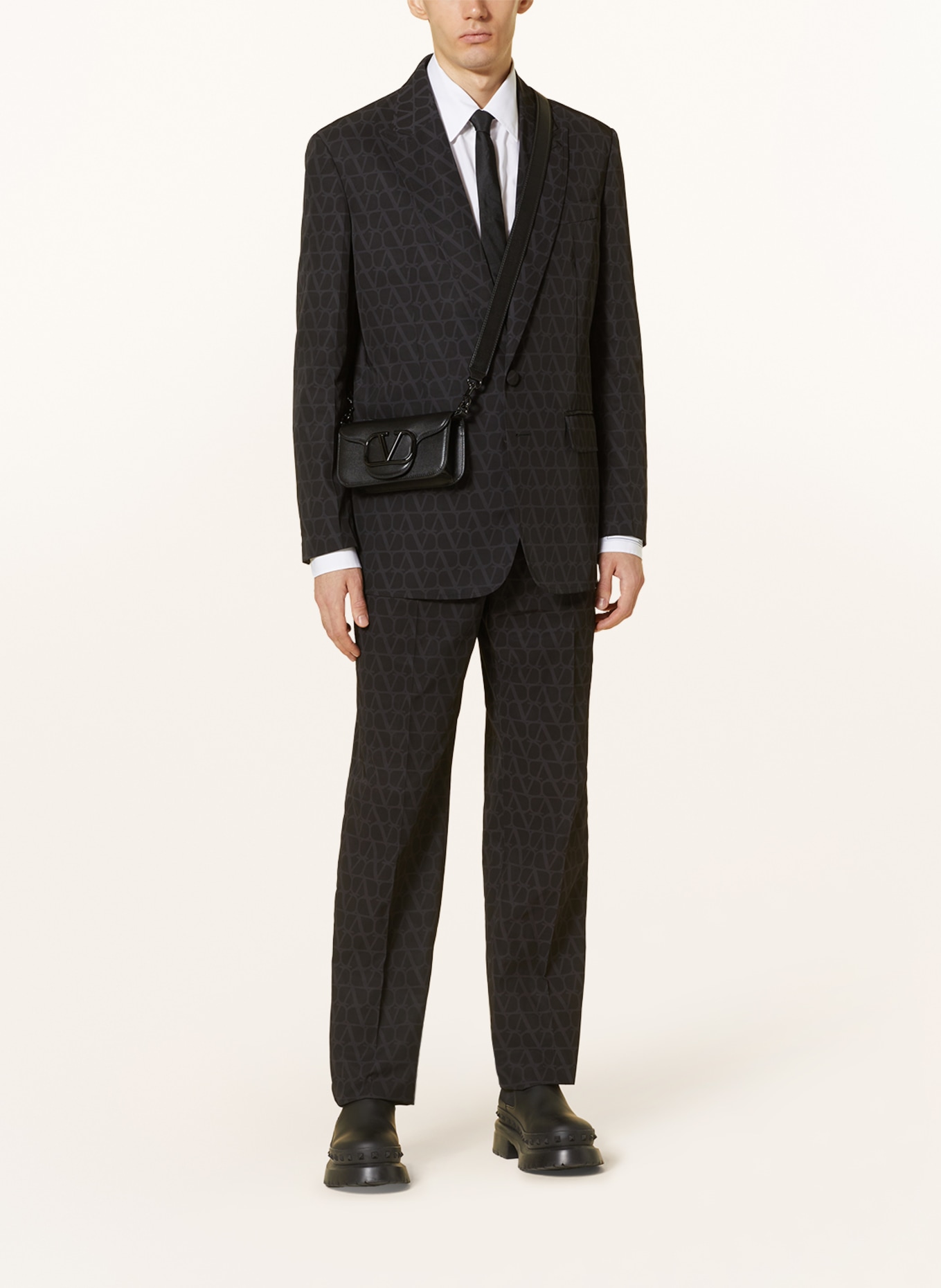 VALENTINO Suit jacket regular fit, Color: DARK GRAY/ GRAY (Image 2)
