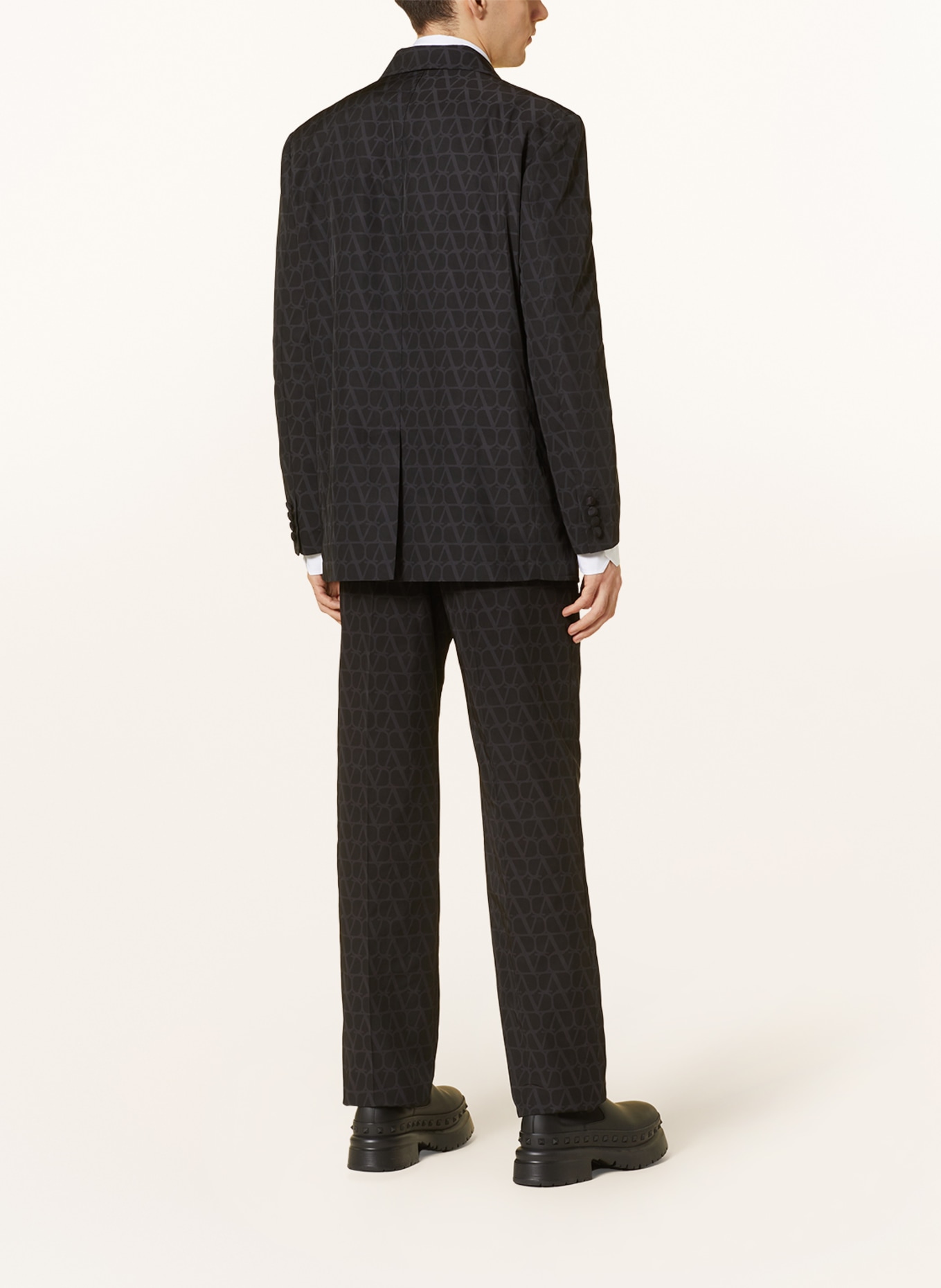VALENTINO Suit jacket regular fit, Color: DARK GRAY/ GRAY (Image 3)