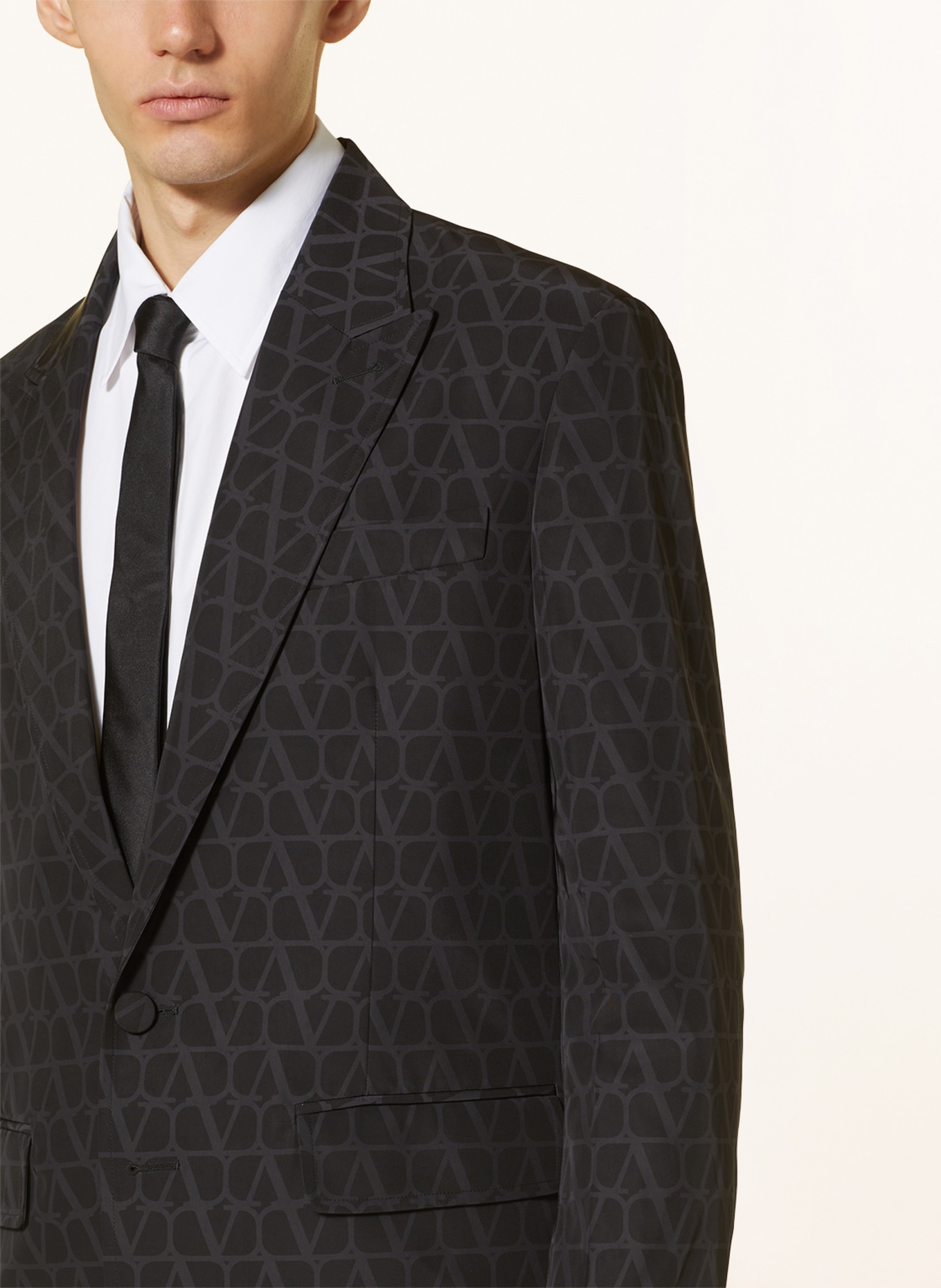 VALENTINO Suit jacket regular fit, Color: DARK GRAY/ GRAY (Image 5)