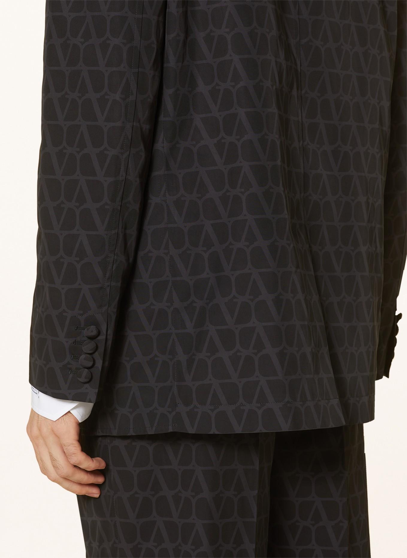 VALENTINO Suit jacket regular fit, Color: DARK GRAY/ GRAY (Image 6)