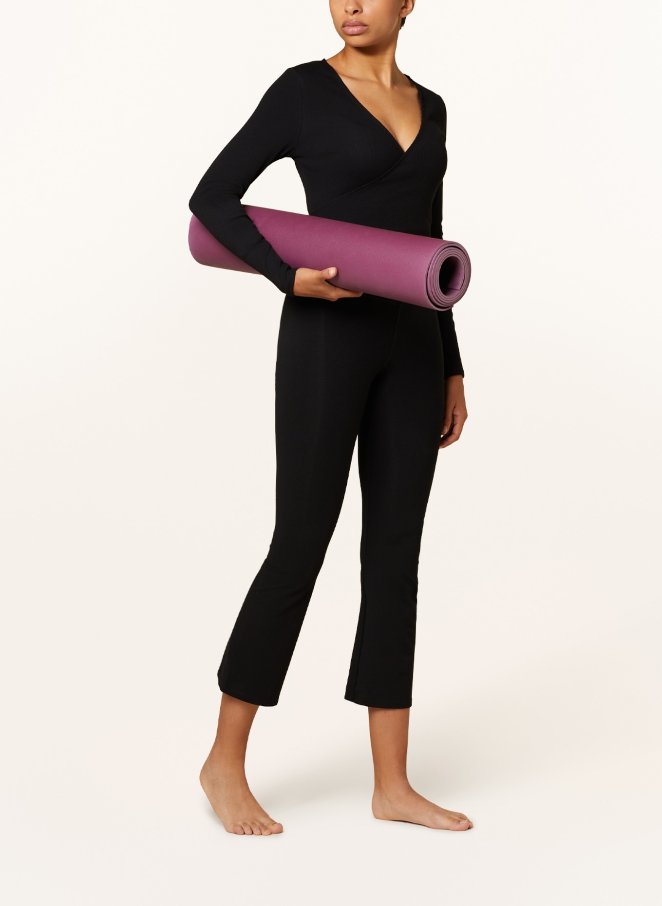 MANDALA Yoga jacket CLAIRE, Color: BLACK (Image 2)