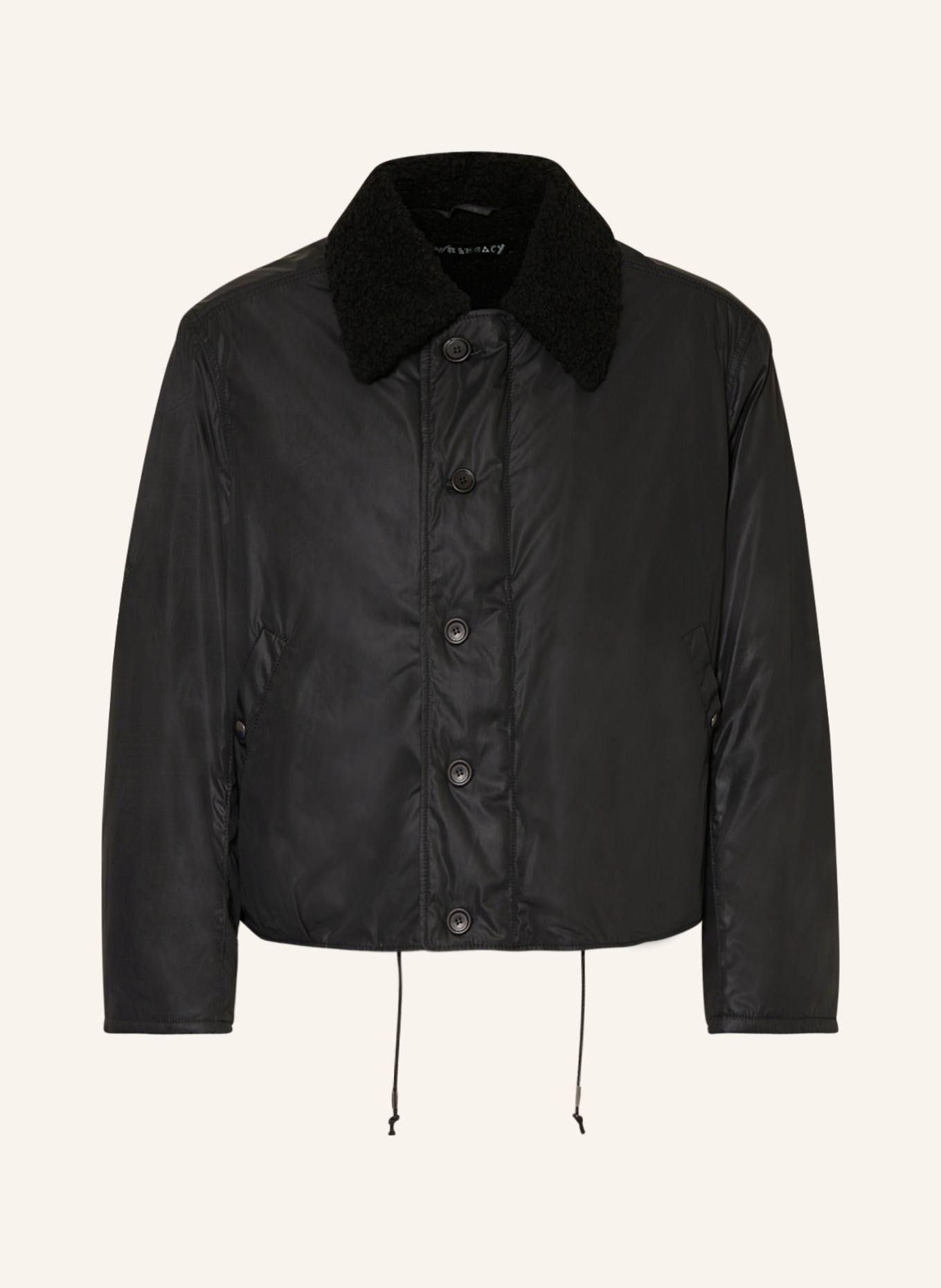 OUR LEGACY Jacket with teddy, Color: BLACK (Image 1)