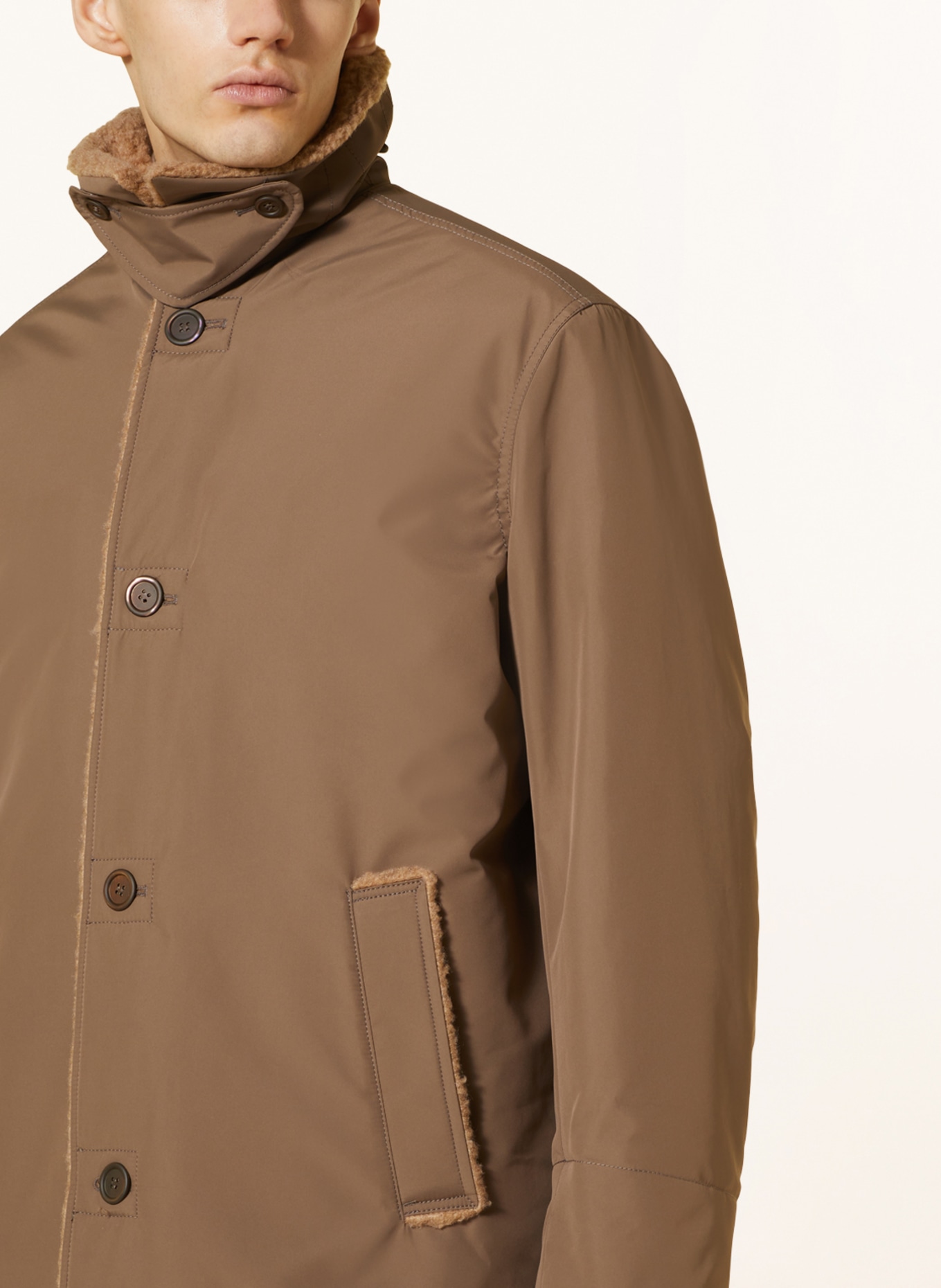 OUR LEGACY Coat, Color: LIGHT BROWN (Image 4)