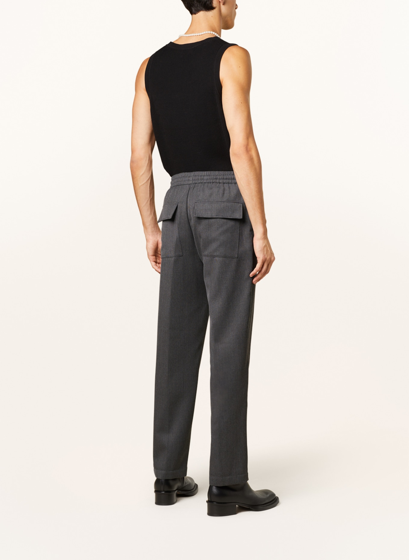 RÓHE Pants in jogger style, Color: GRAY (Image 3)