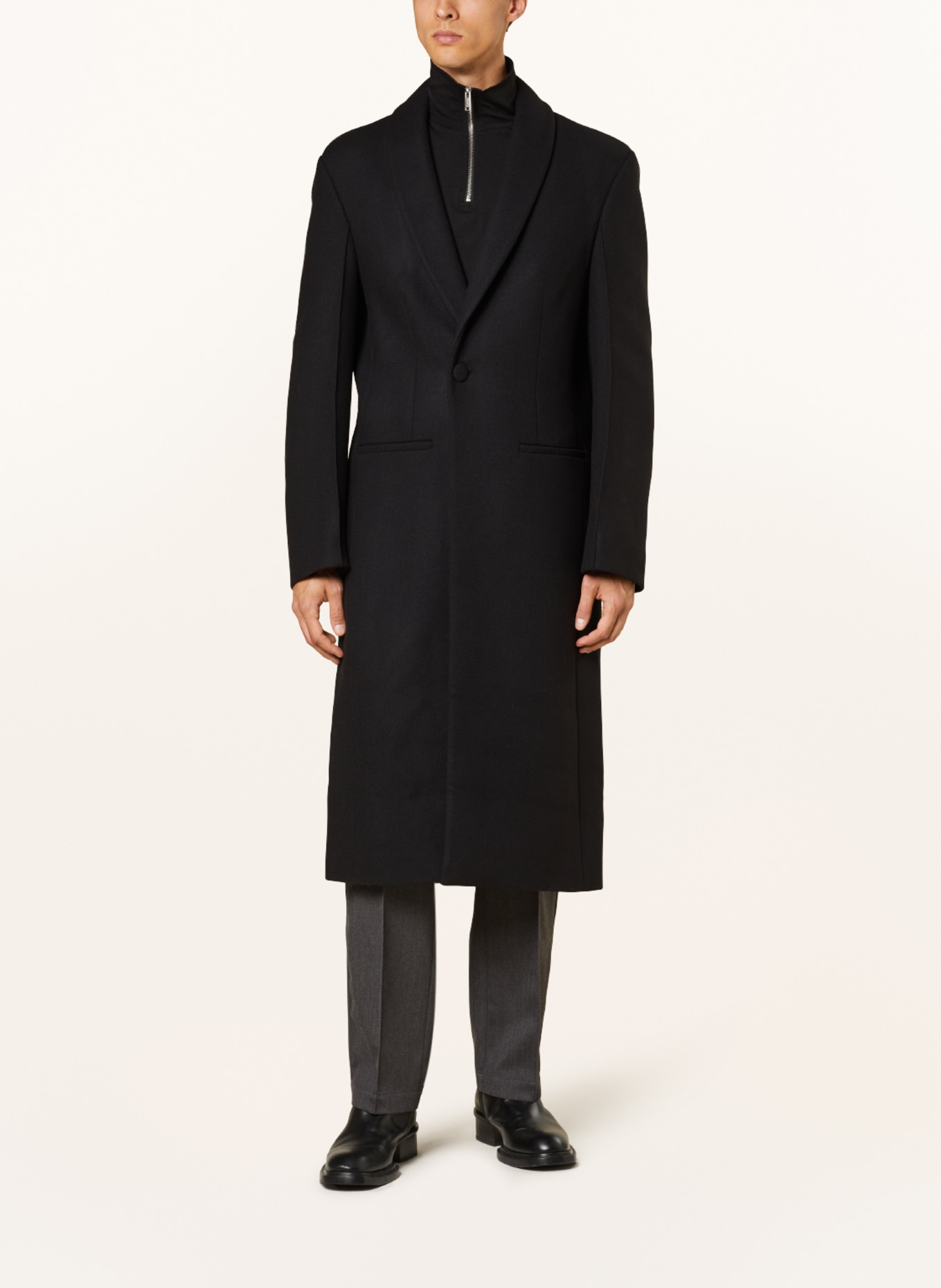 RÓHE Wool coat, Color: BLACK (Image 2)