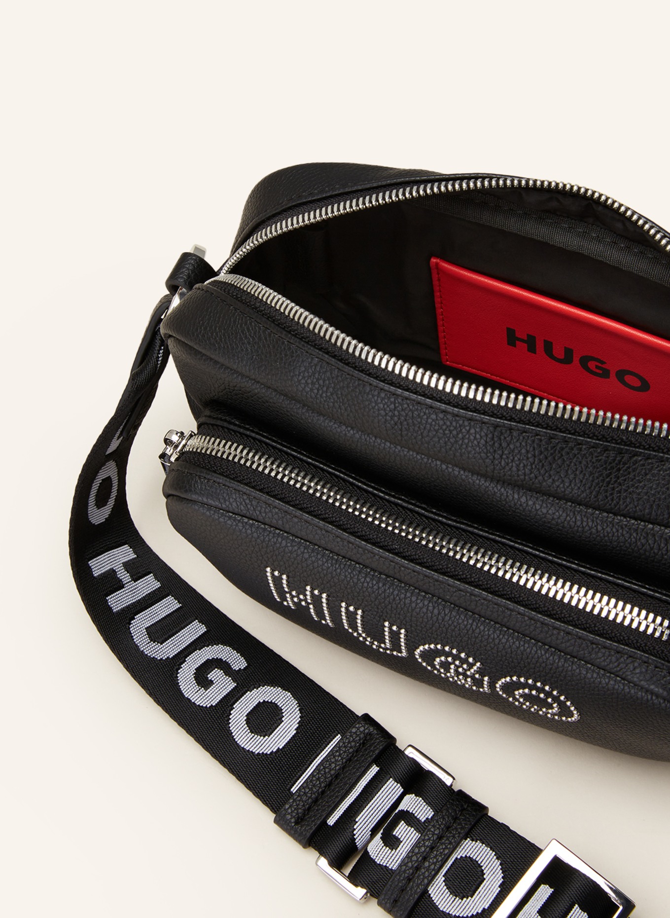 Crossbody in HUGO black bag BEL