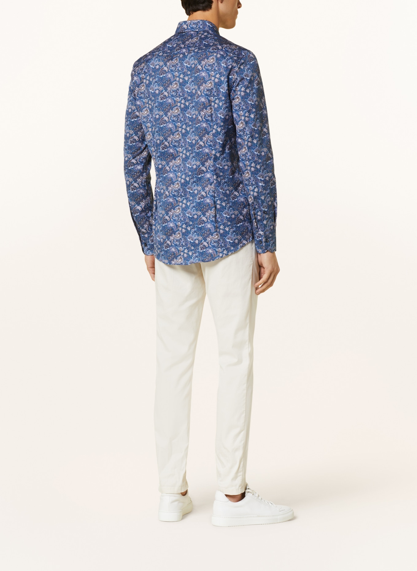 Stenströms Shirt slim line fit, Color: BLUE/ TAUPE/ CREAM (Image 3)