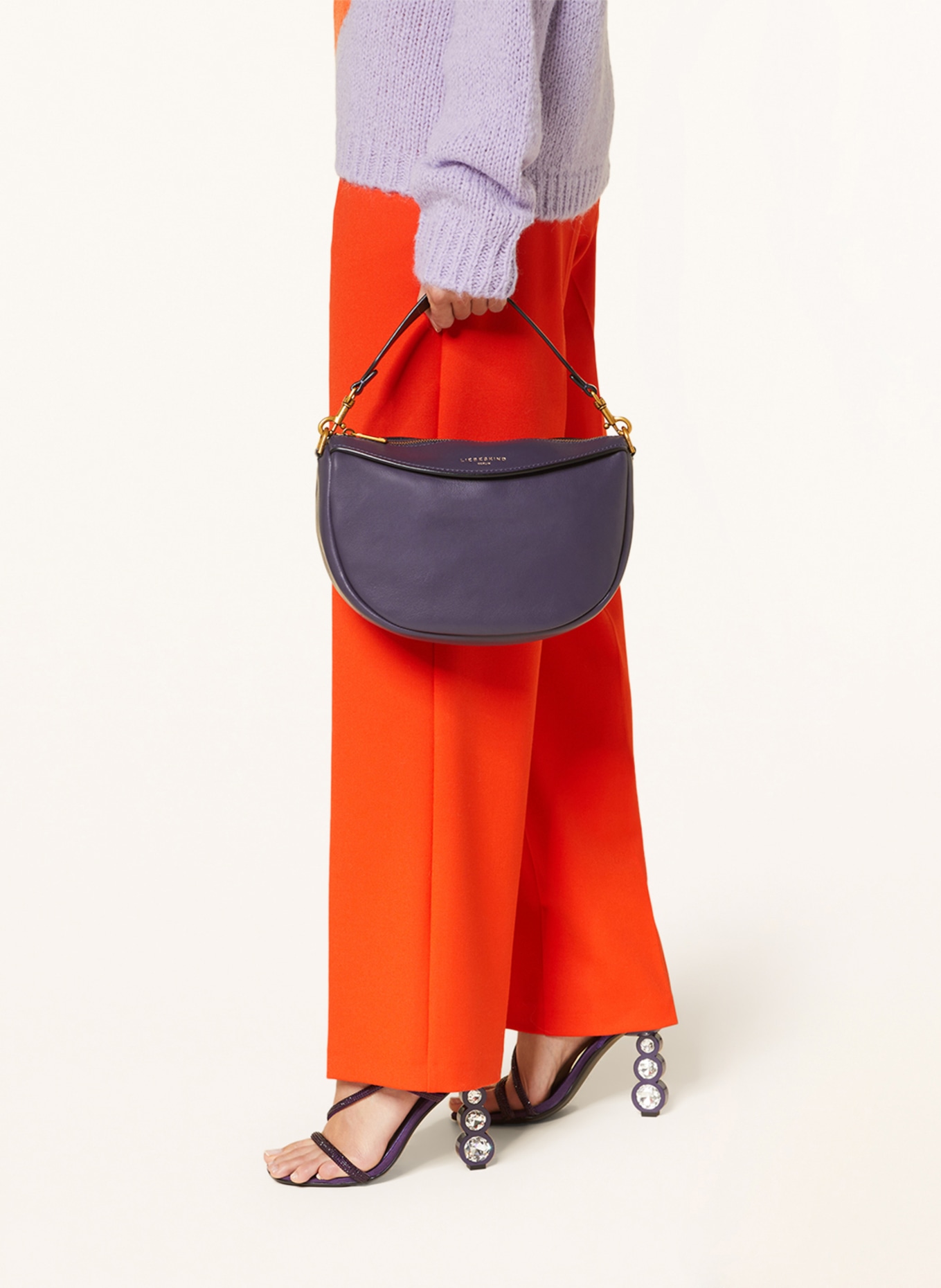 LIEBESKIND Hobo bag MELLI S, Color: DARK PURPLE (Image 4)