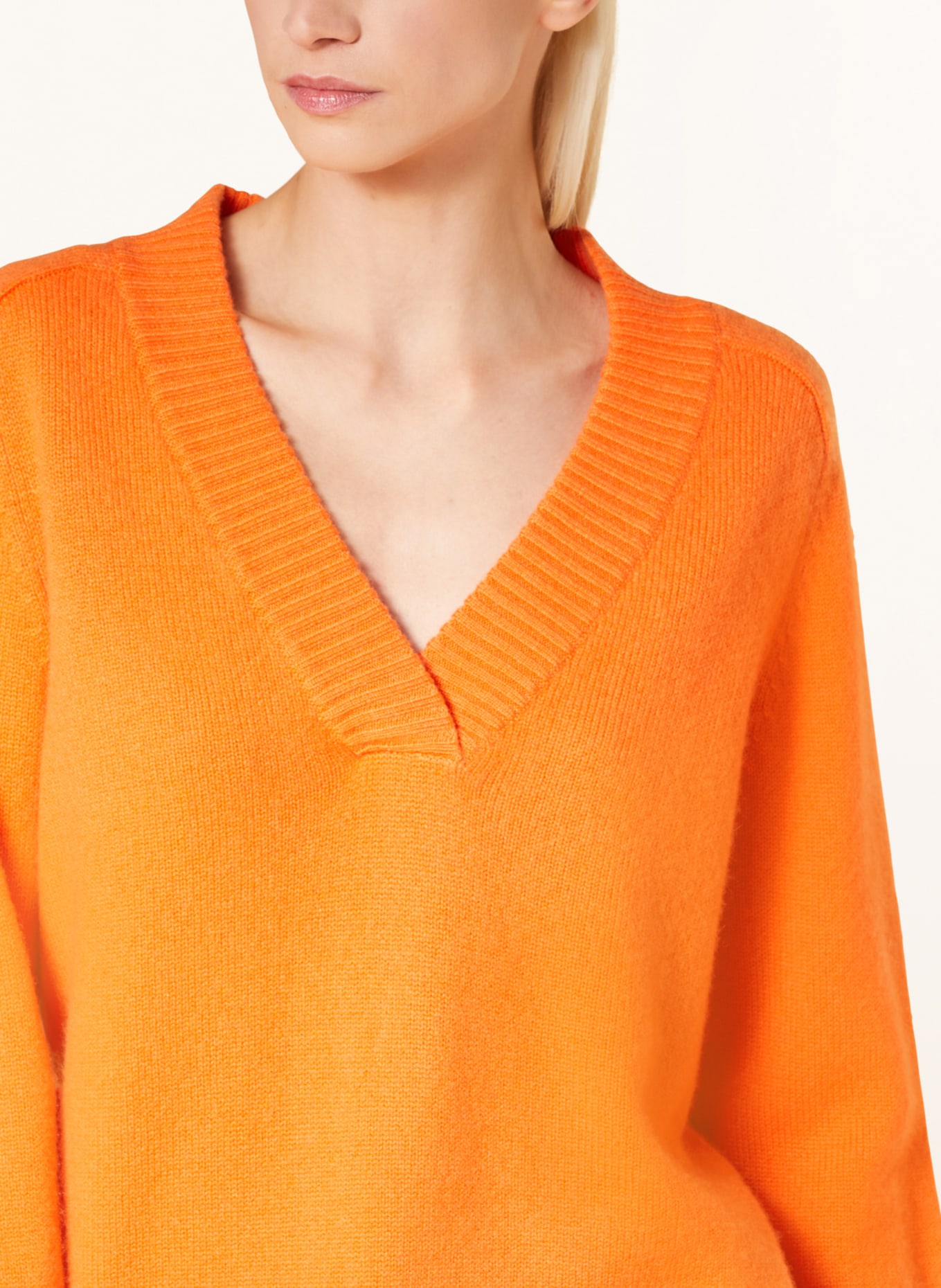 (THE MERCER) N.Y. Cashmere sweater, Color: ORANGE (Image 4)