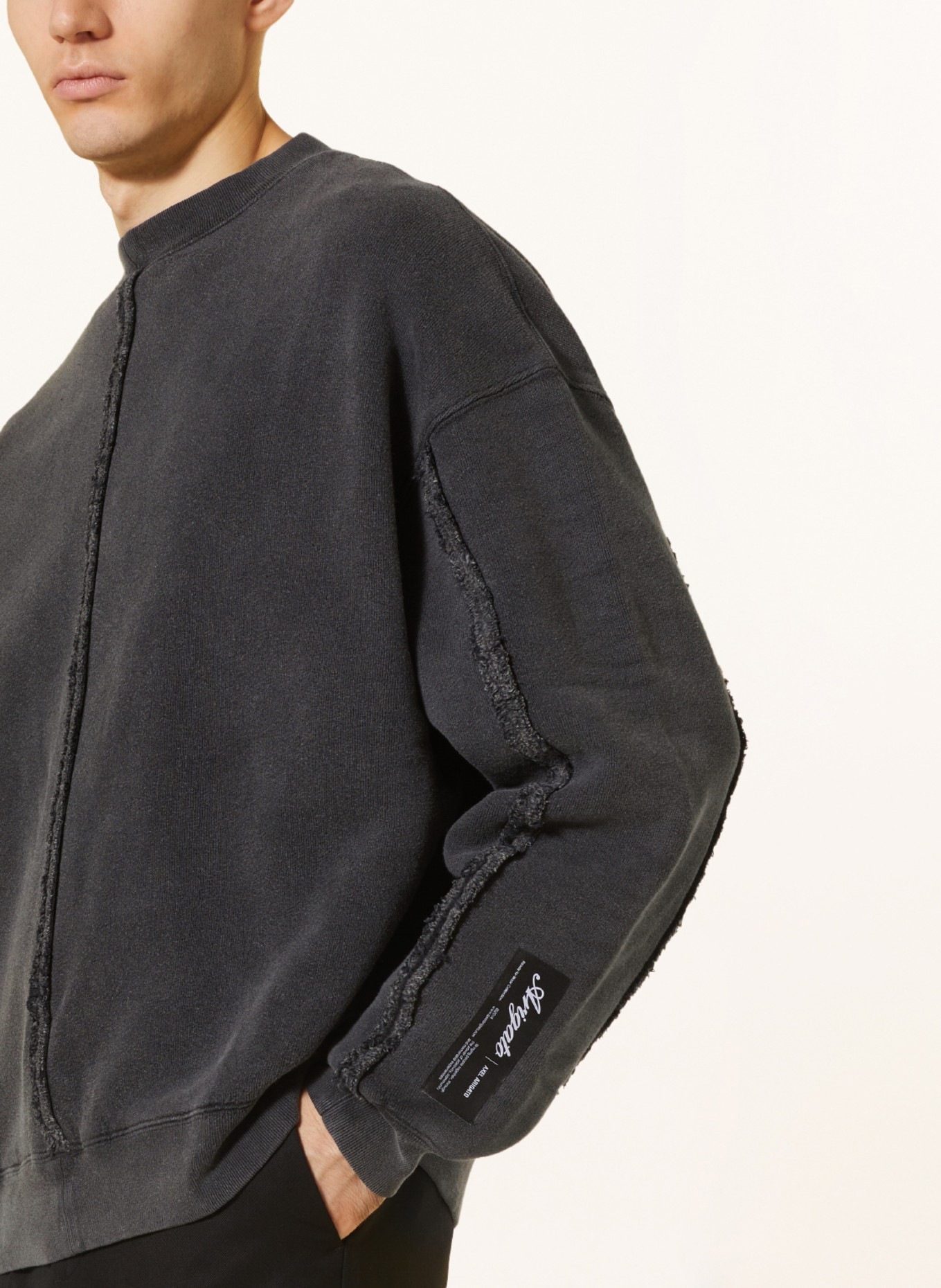 AXEL ARIGATO Oversized sweatshirt, Color: BLACK (Image 4)