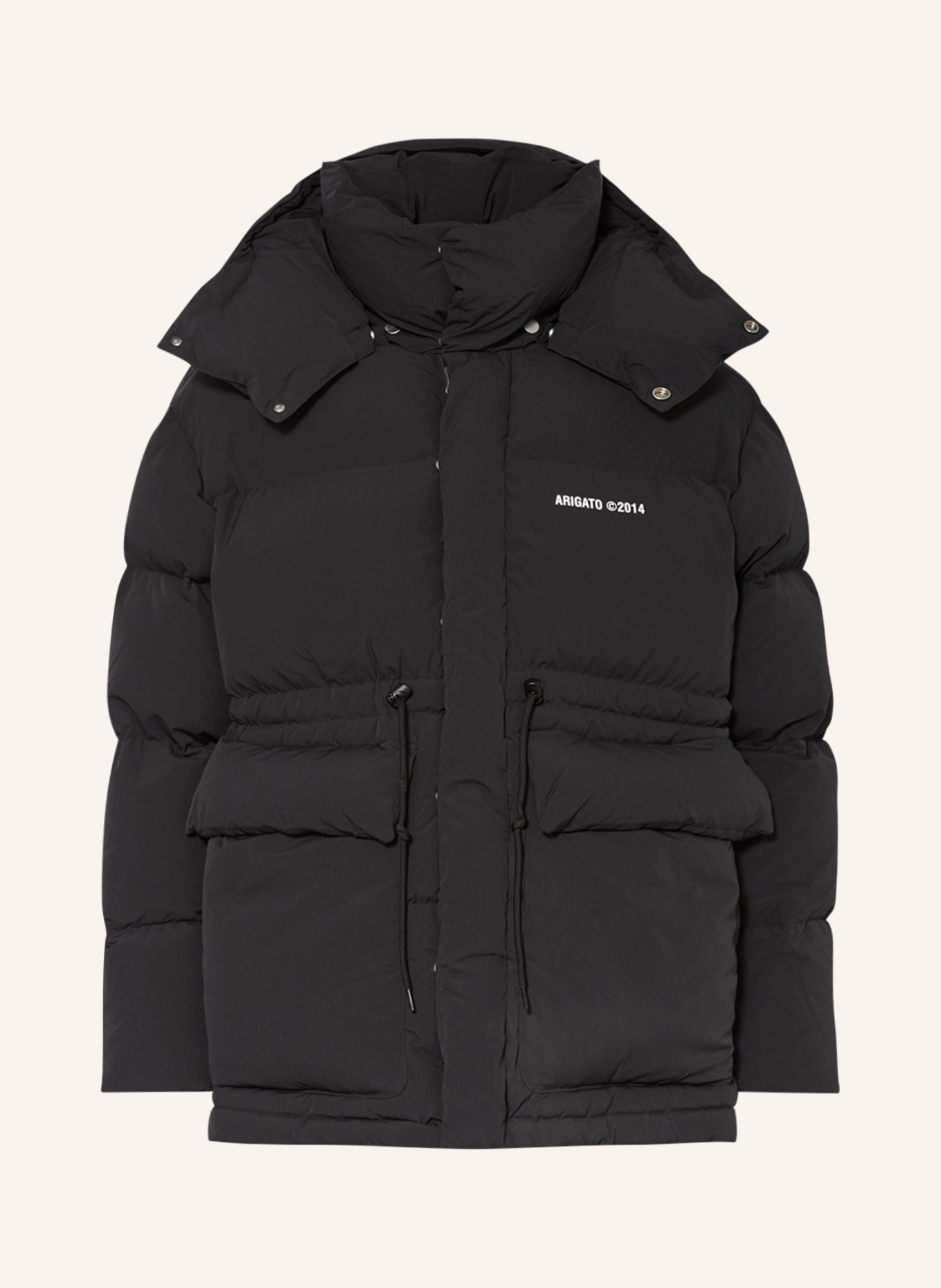 AXEL ARIGATO Down jacket NEBRASKA with removable hood, Color: BLACK (Image 1)