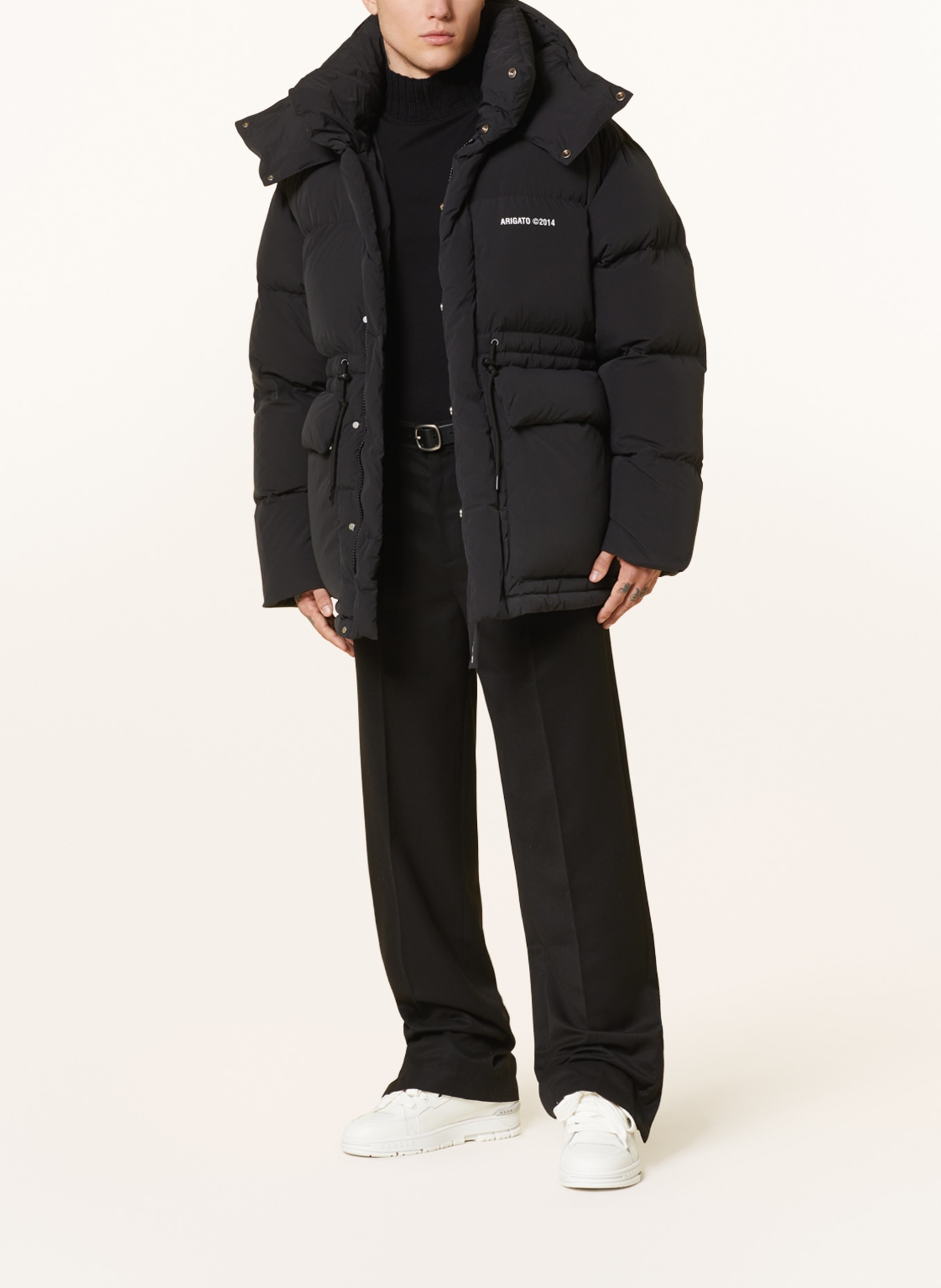 AXEL ARIGATO Down jacket NEBRASKA with removable hood, Color: BLACK (Image 2)