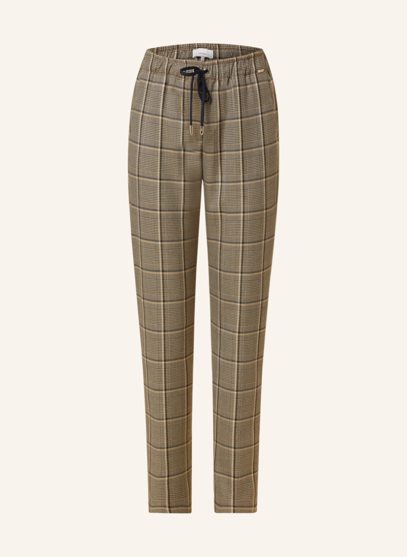 CINQUE Spodnie CISOFA w stylu dresowym, Kolor: CIEMNOBRĄZOWY/ BEŻOWY (Obrazek 1)