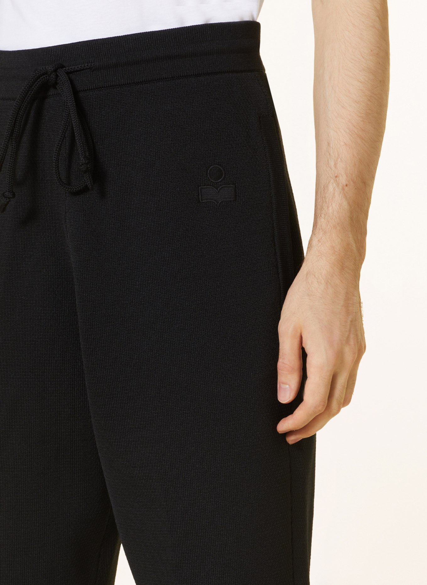 ISABEL MARANT Spodnie AVERY-GB w stylu dresowym, Kolor: CZARNY (Obrazek 5)
