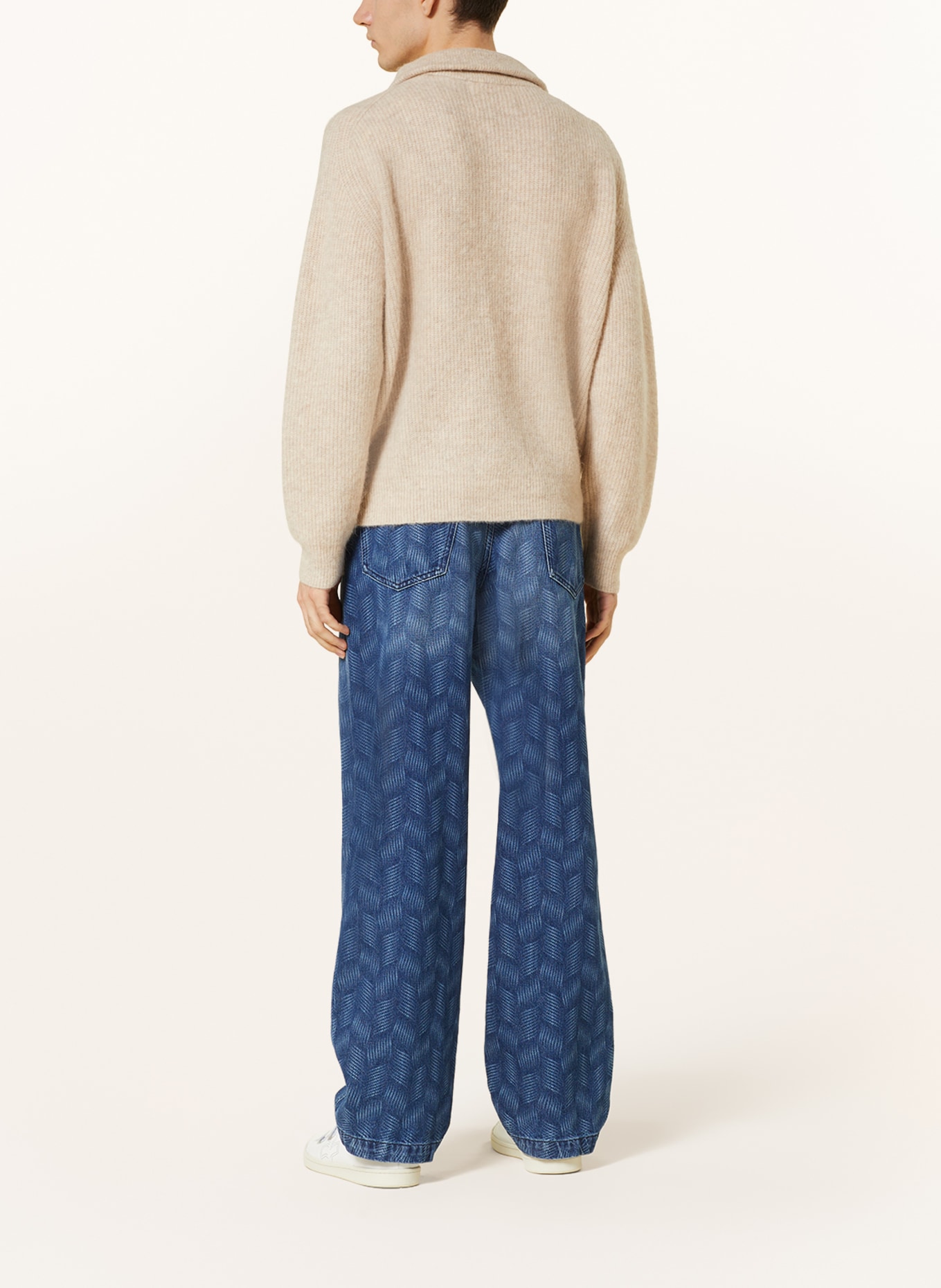 ISABEL MARANT Half-zip sweater BRYSON with alpaca, Color: BEIGE (Image 3)