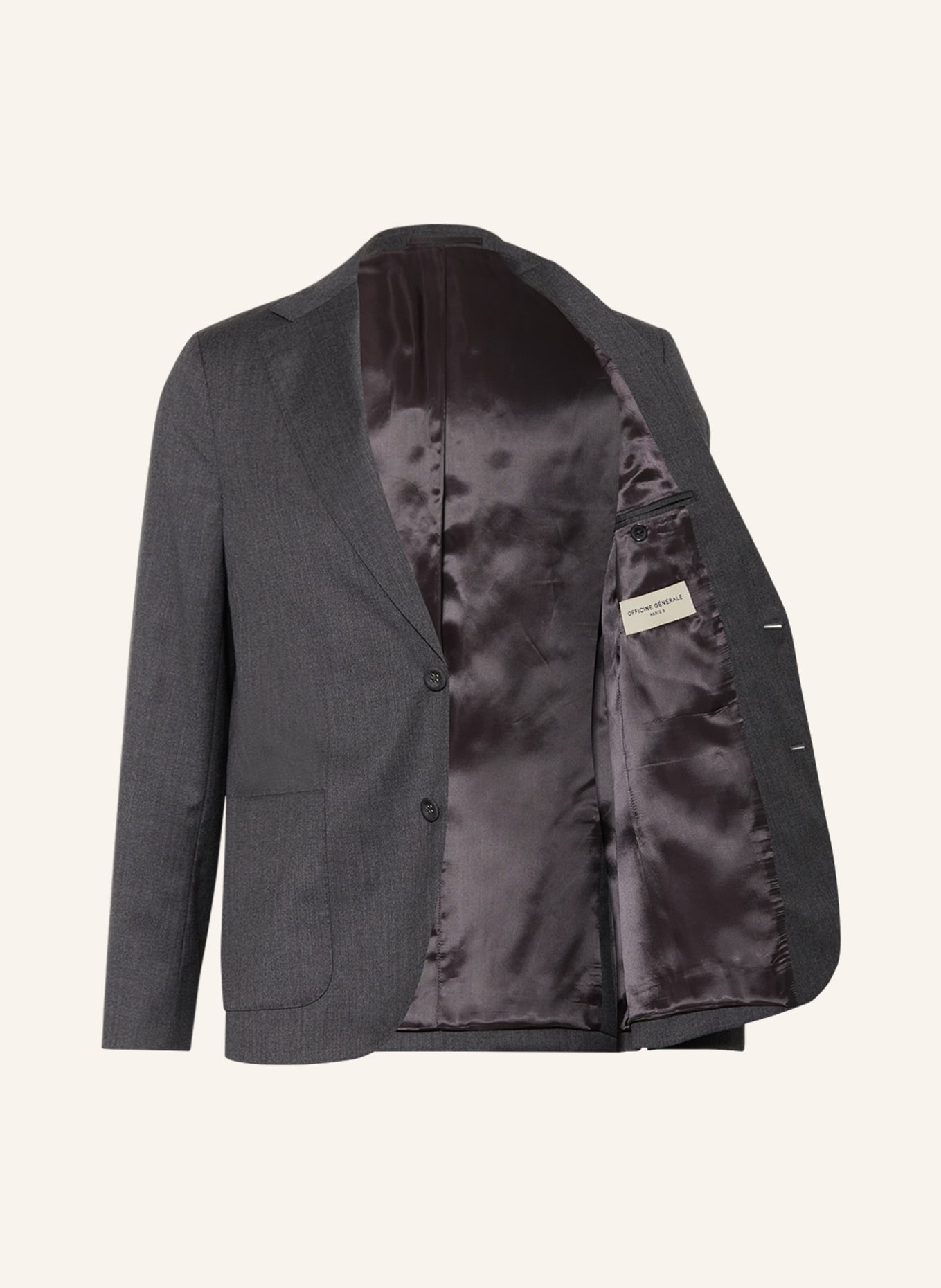 Officine Générale Suit jacket ARTHUS regular fit, Color: MIDGREY (Image 4)