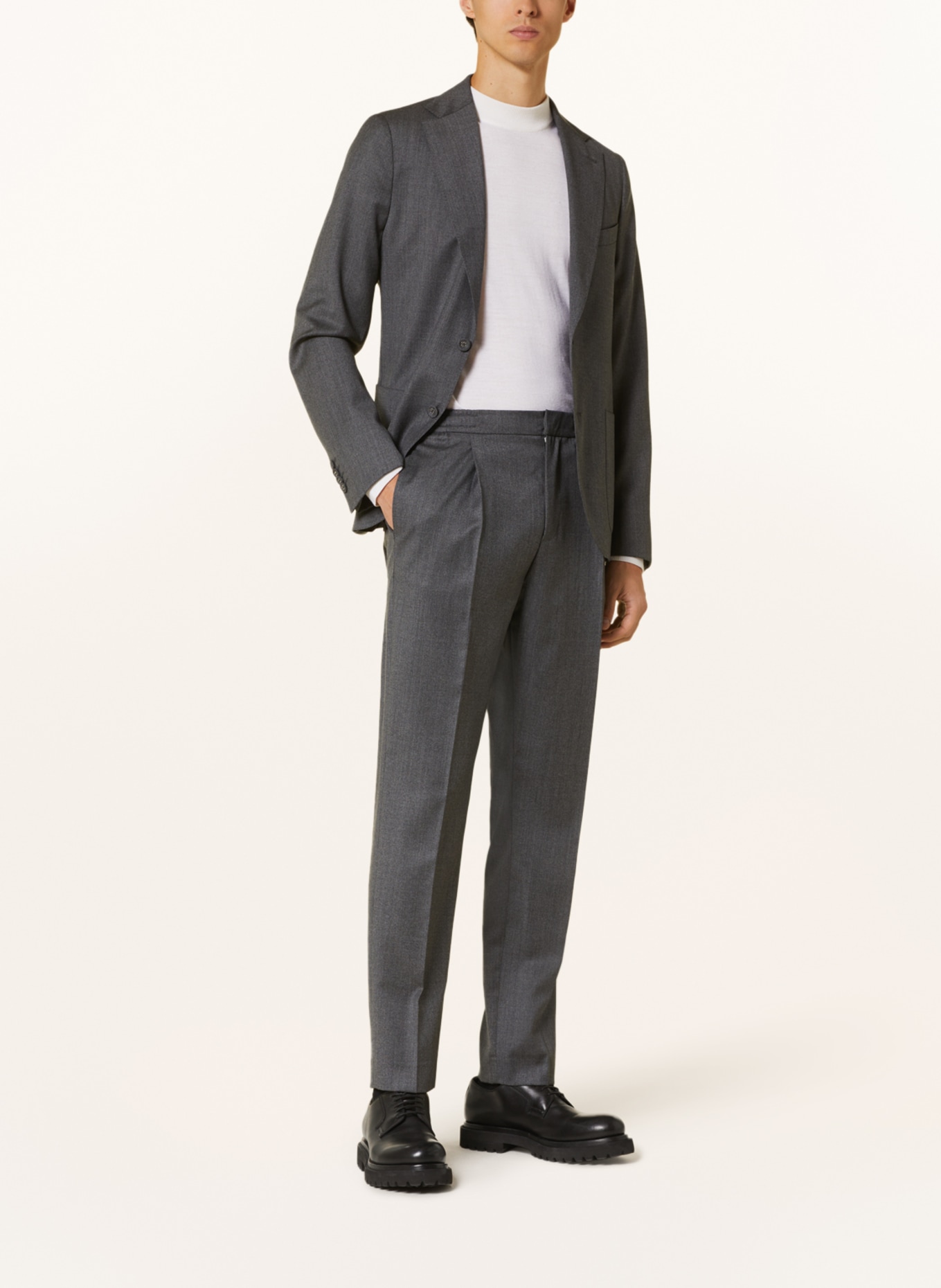 Officine Générale Suit trousers DREW tapered fit, Color: GRAY (Image 2)
