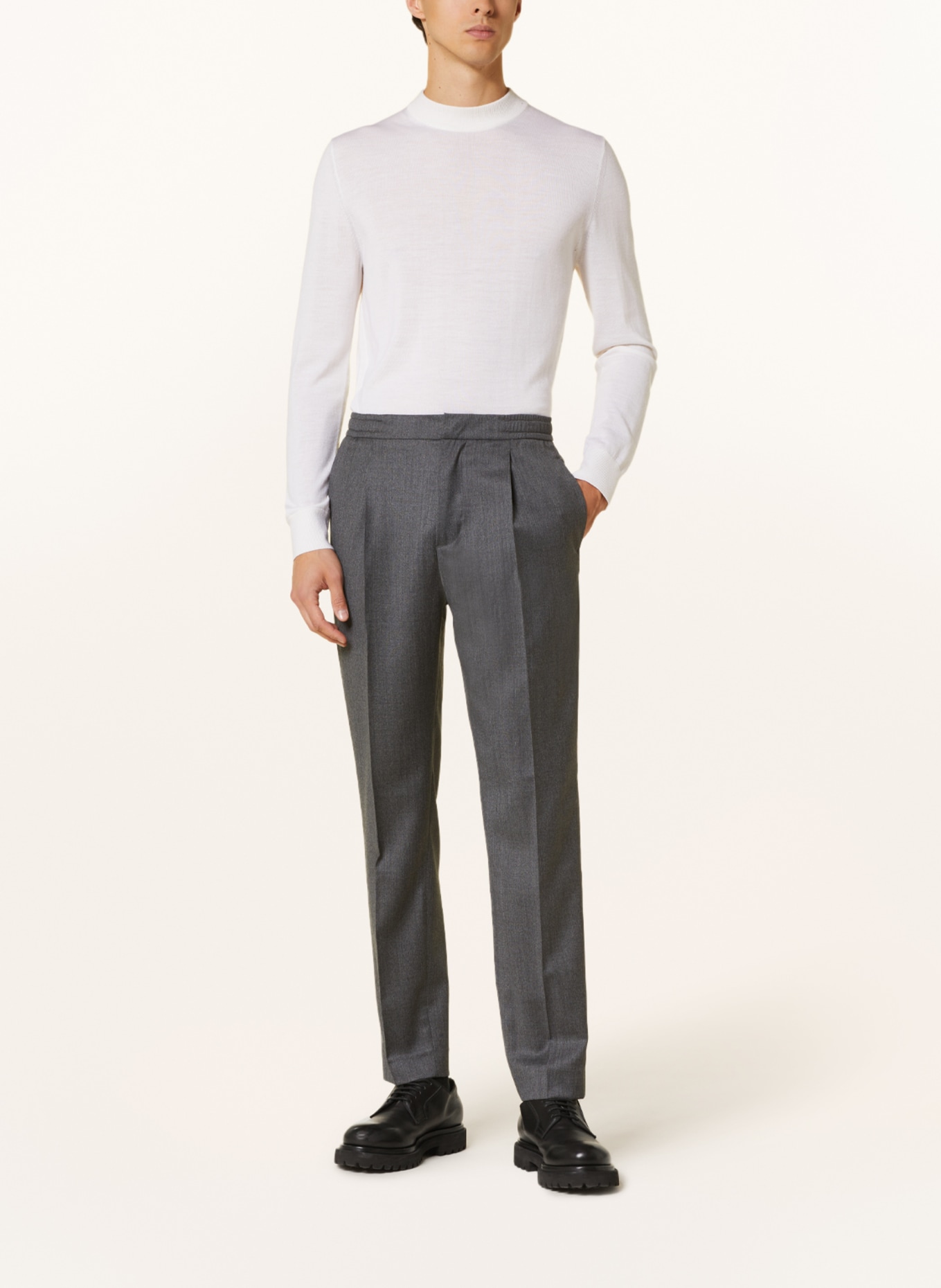 Officine Générale Suit trousers DREW tapered fit, Color: GRAY (Image 3)