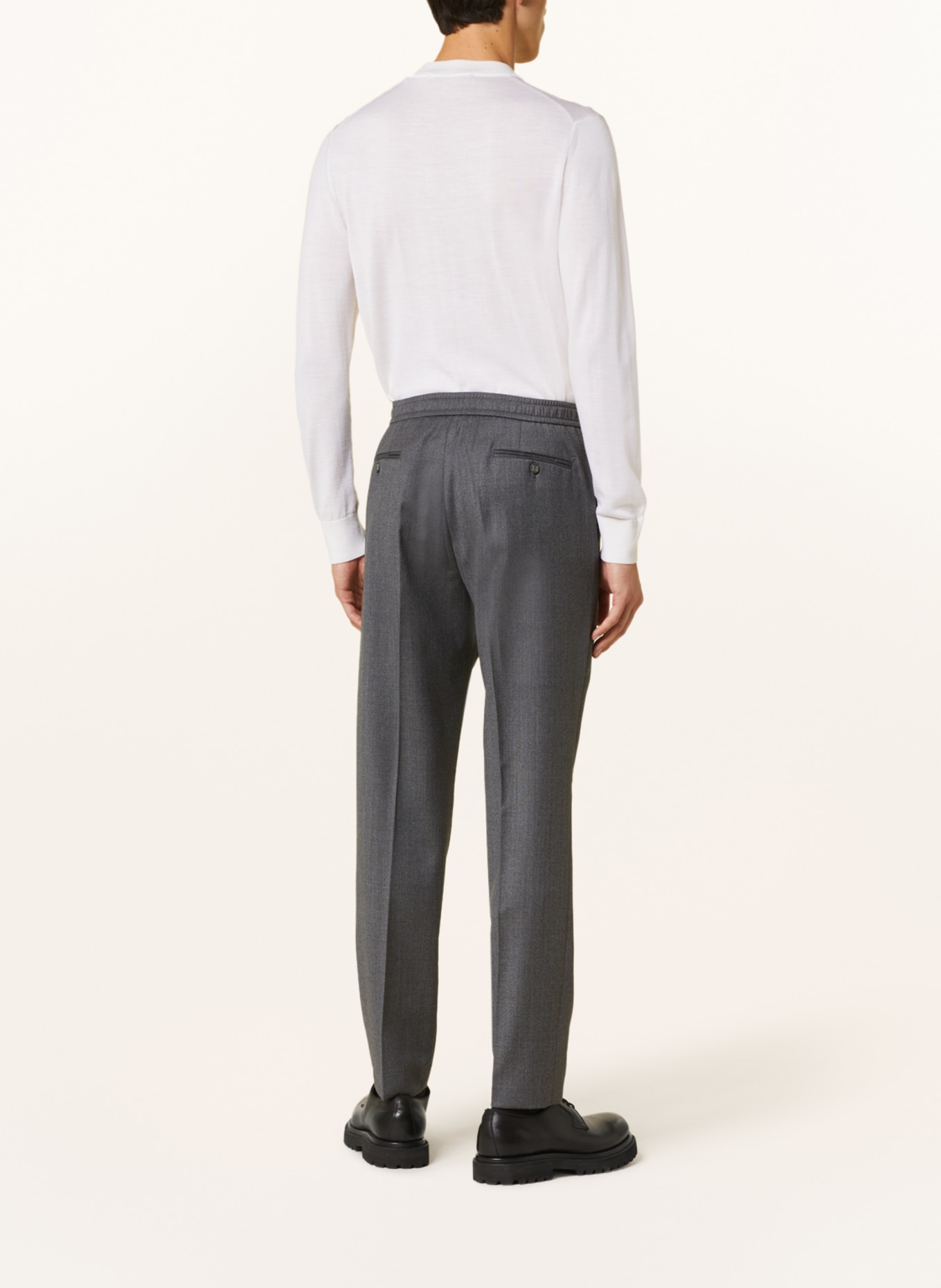Officine Générale Suit trousers DREW tapered fit, Color: GRAY (Image 4)