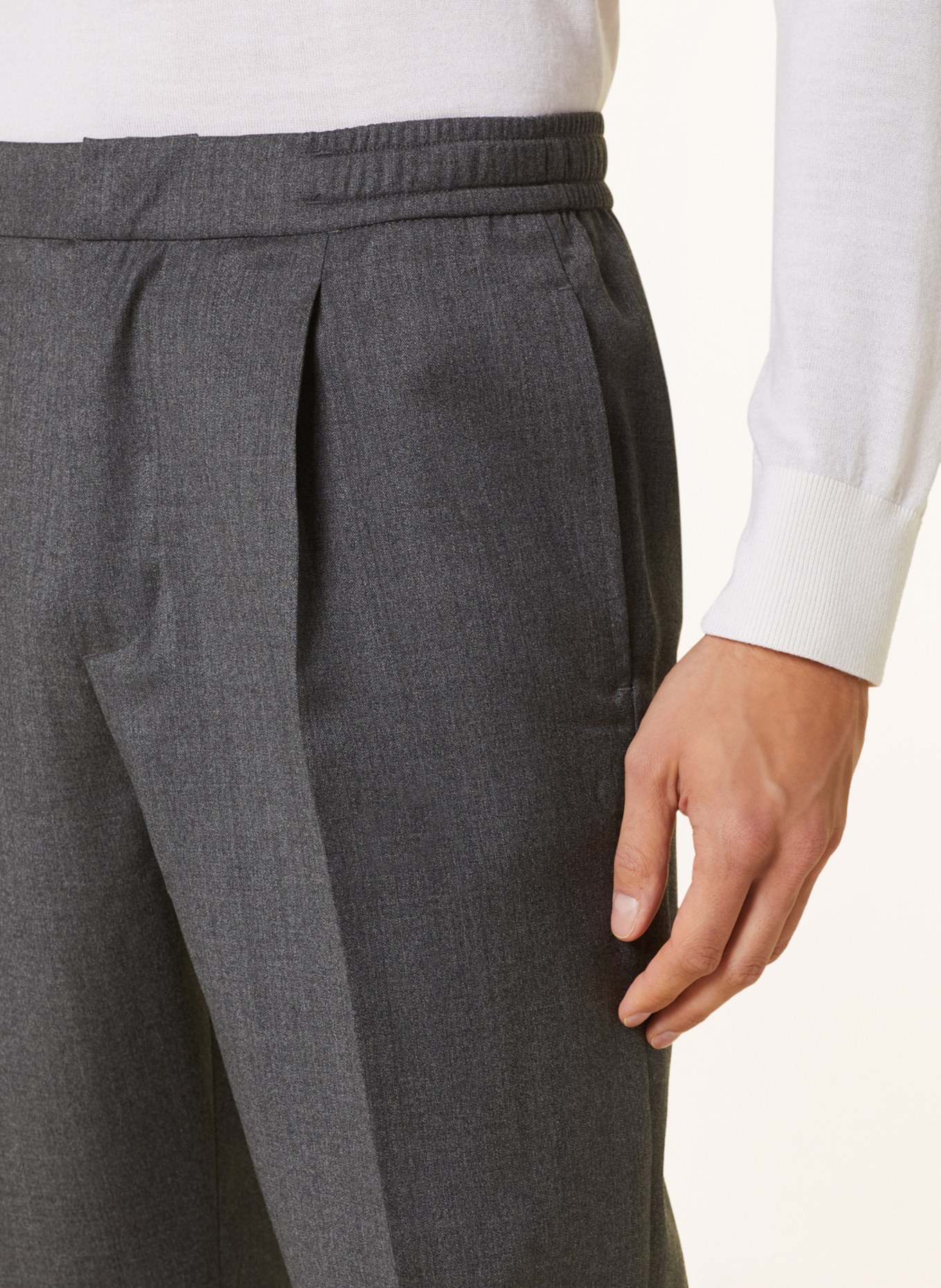 Officine Générale Suit trousers DREW tapered fit, Color: GRAY (Image 6)