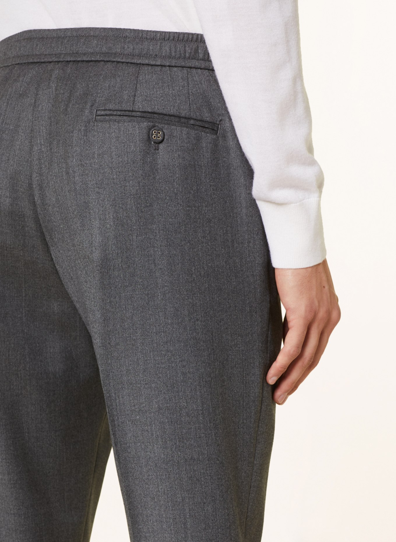 Officine Générale Suit trousers DREW tapered fit, Color: GRAY (Image 7)