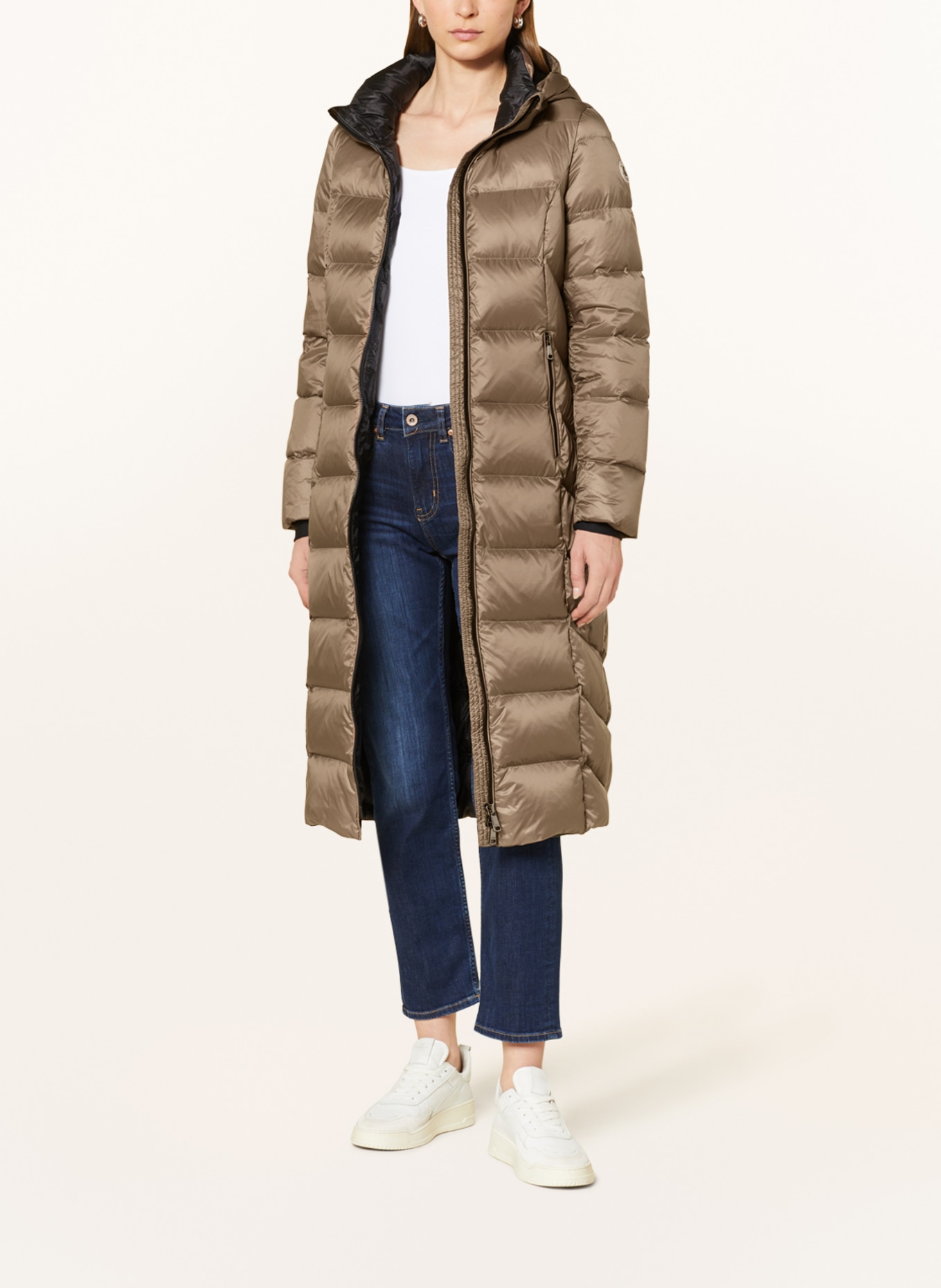 RESET Péřový kabát NANJING s odnímatelnou kapucí, Barva: BÉŽOVÁ (Obrázek 2)