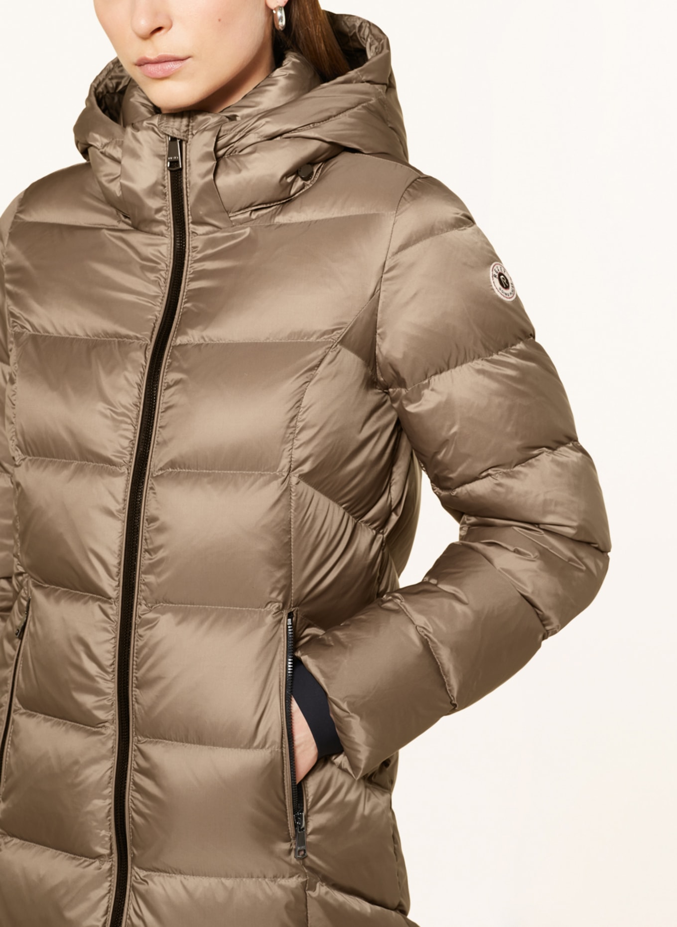 RESET Down jacket NANJING with removable hood, Color: BEIGE (Image 5)